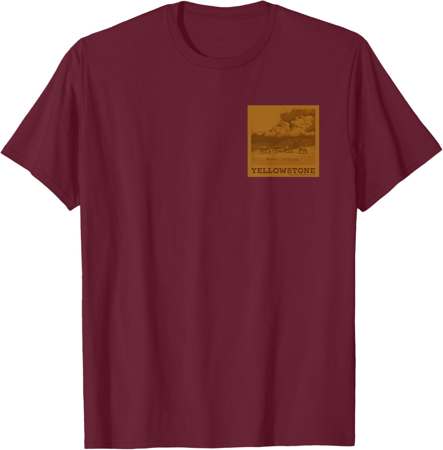 Yellowstone Dutton Ranch Buffalo Faux Chest Patch T-Shirt for Fans - 4