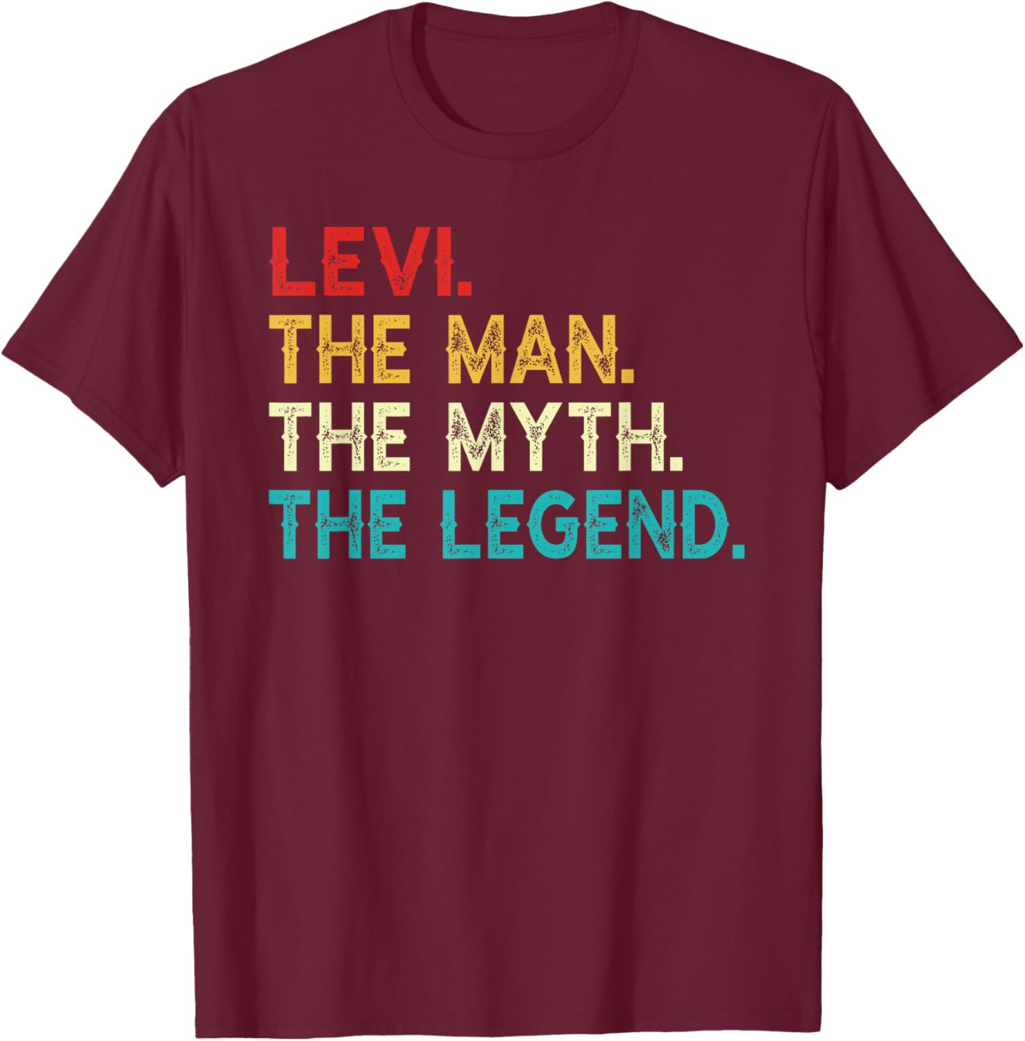 Funny Vintage Levi T-Shirt The Man The Myth The Legend Birthday Gift - 13