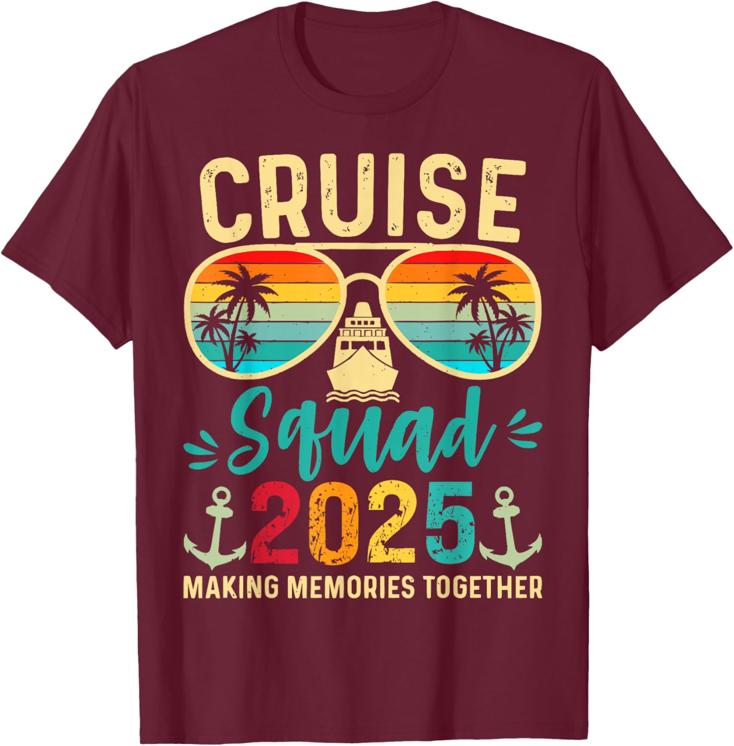 Cruise Squad 2025 Birthday Party Matching T-Shirt for Fun Vacations - 1
