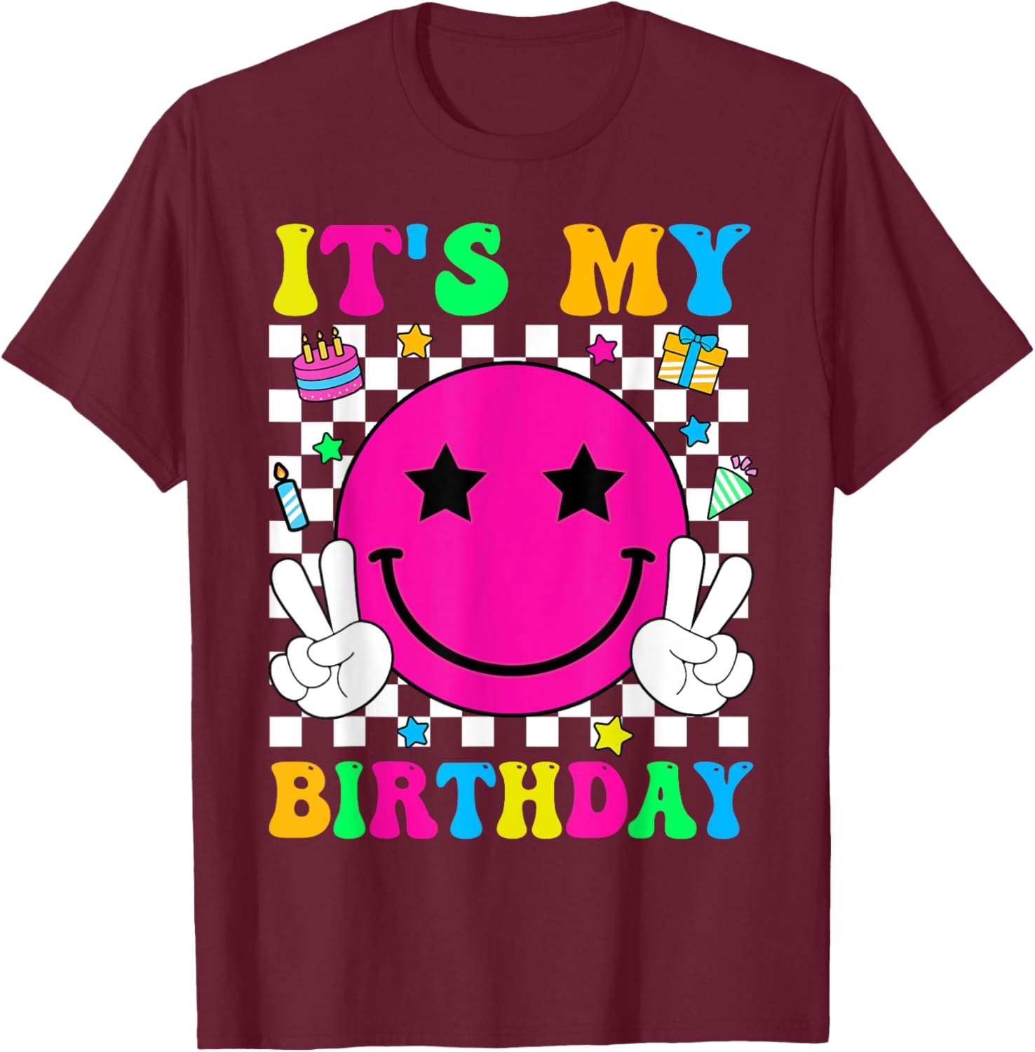 Groovy It's My Birthday T-Shirt for Men, Women, Teens, and Kids - 18