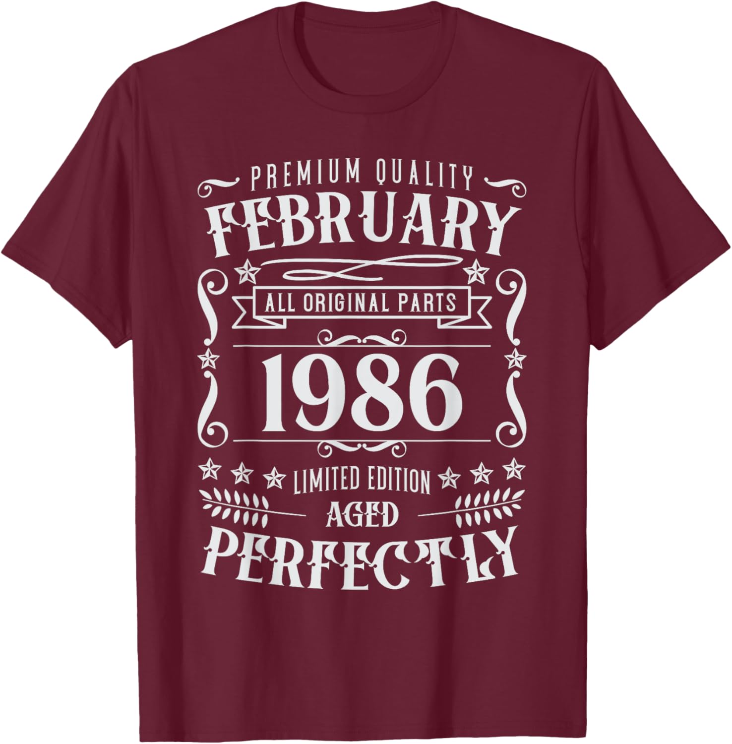 39th Birthday Legends Born in February 1986 T-Shirt for Celebrations - 15