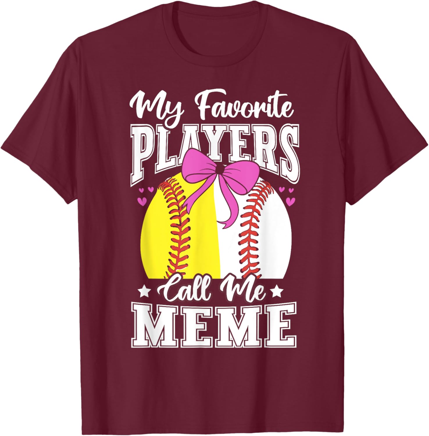 Baseball Grandma's Favorite Softball Players Meme T-Shirt for Fans - 16