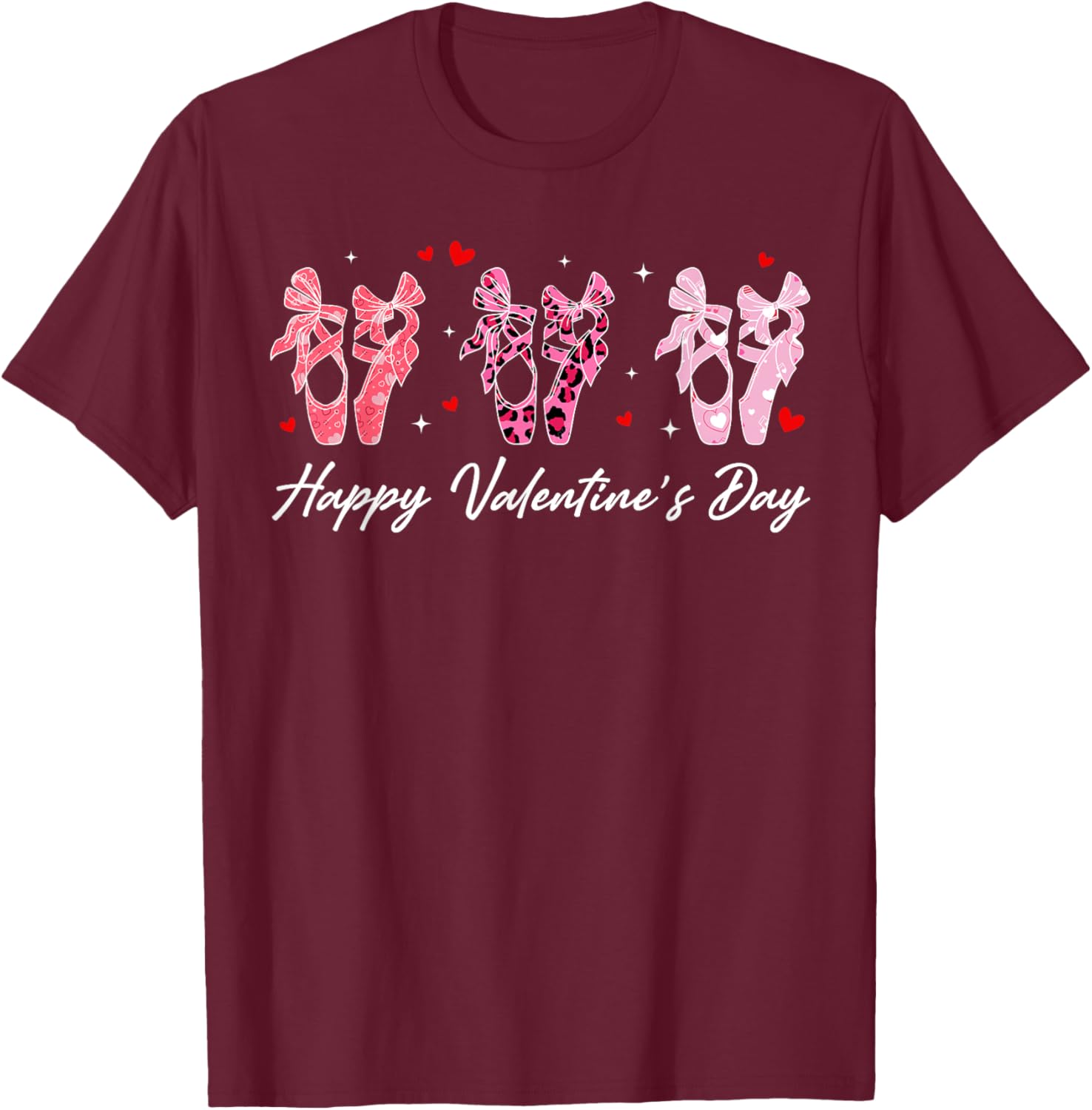 Ballet Dance Teacher T-Shirt with Ballerina Heart for Valentine's Day - 8