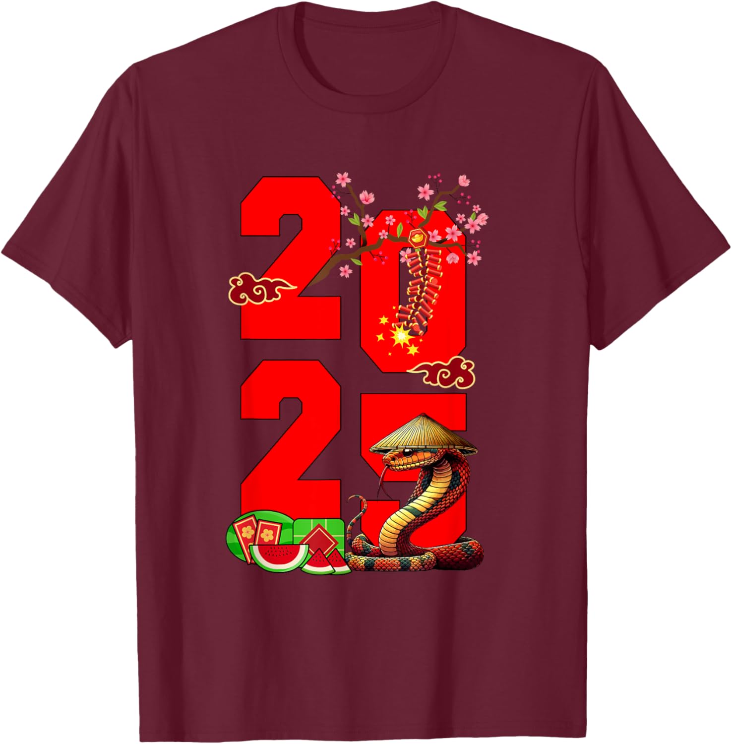 2025 Vietnamese Lunar New Year Snake Family T-Shirt for Festive Fun - 26