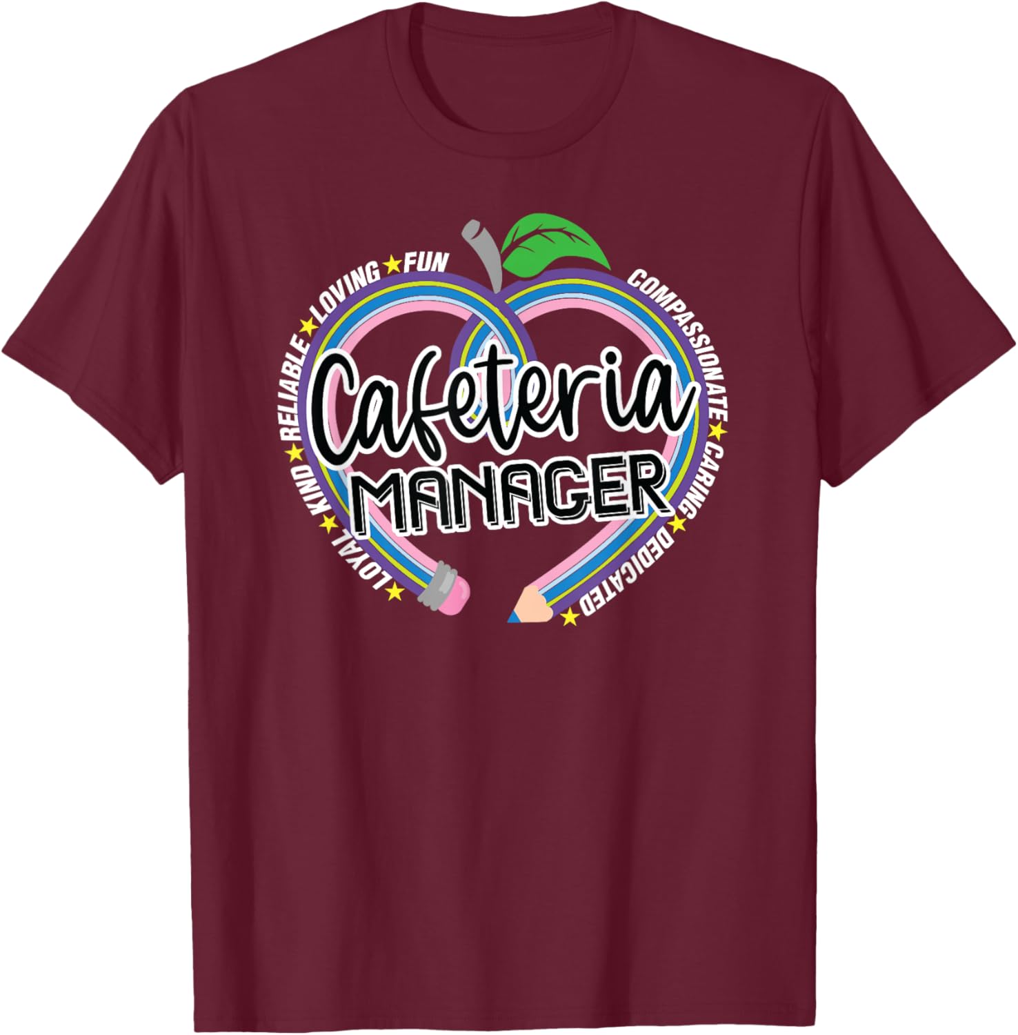 Cafeteria Manager T-Shirt for School Lunch Heroes - Fun Food Services Tee - 2