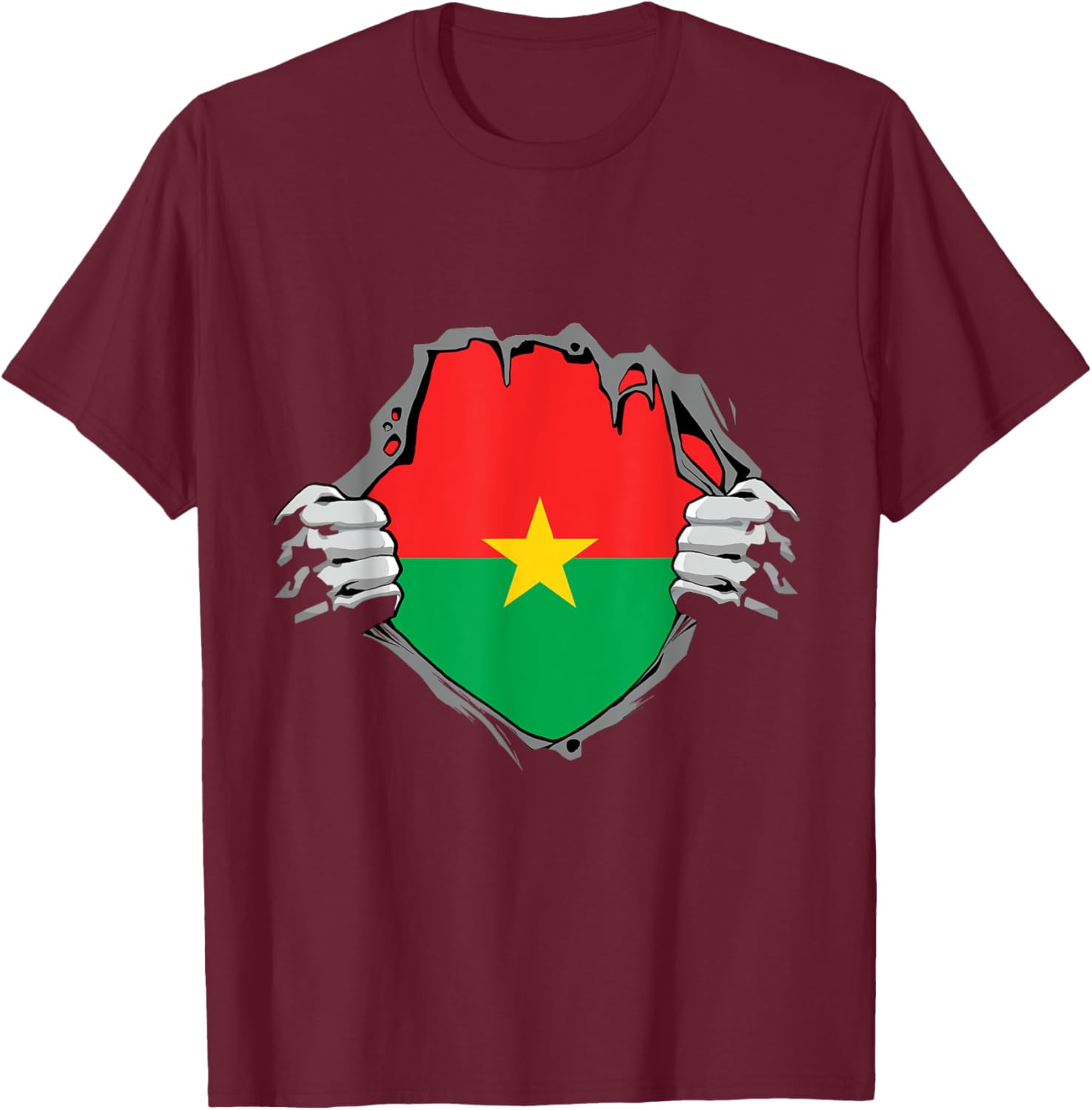Burkina Faso Heartbeat EKG Pulse T-Shirt for Proud Burkina Fasoans - 8