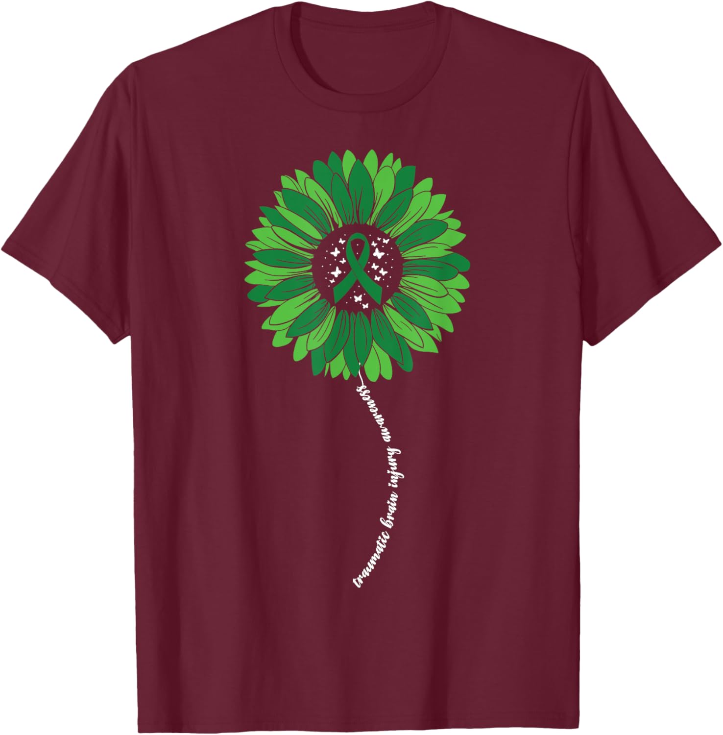 Support TBI Awareness with Sunflower Design Women's T-Shirt - 14