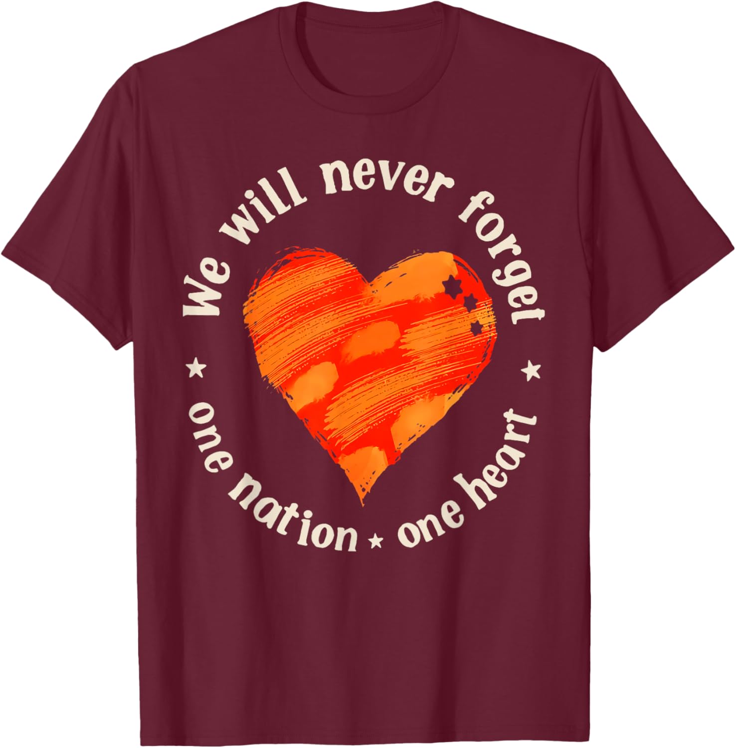 We Will Never Forget One Nation One Heart T-Shirt for Proud Americans - 9