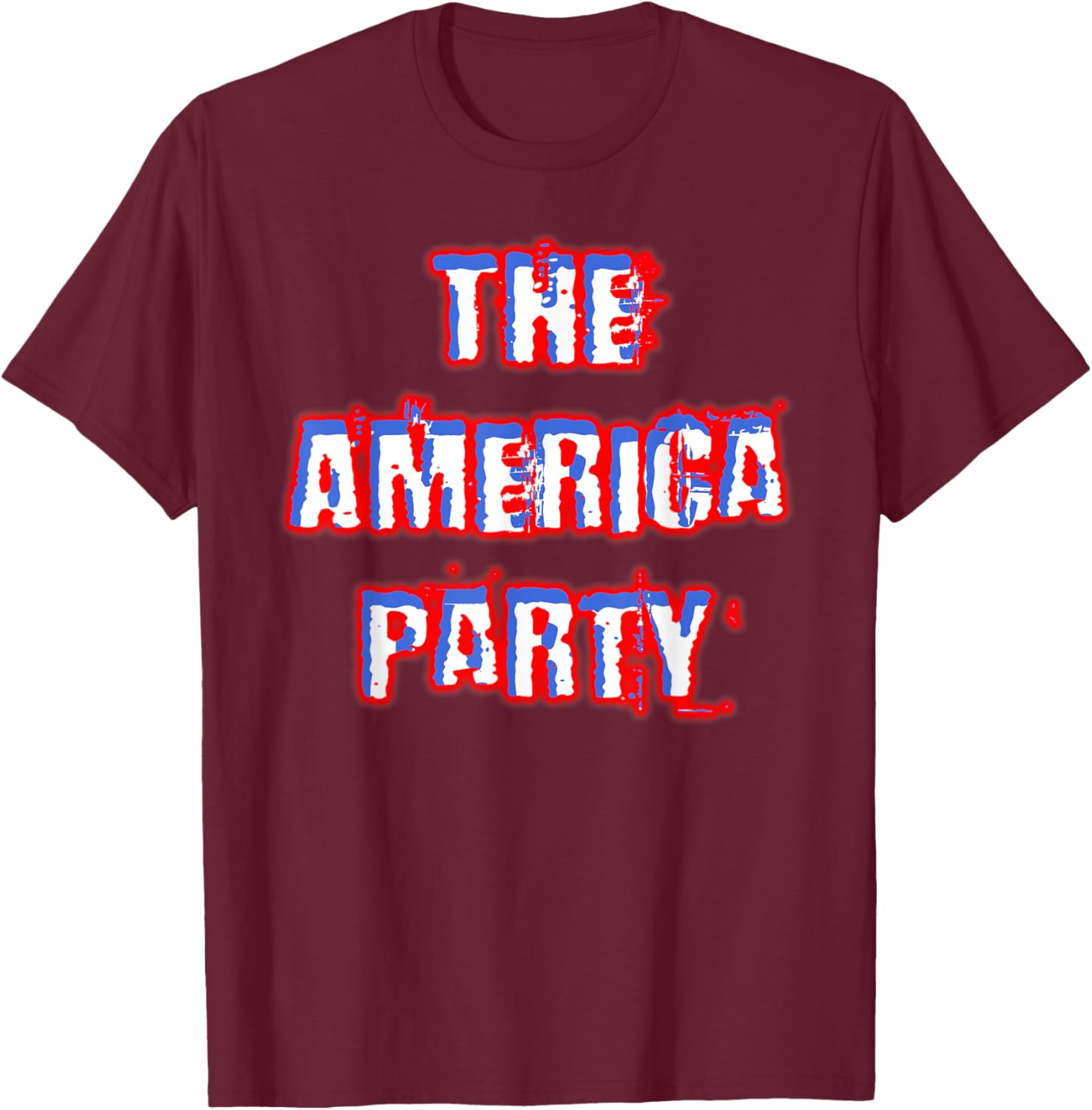 America Party Red White and Blue T-Shirt for Fun and Festive Wear - 12