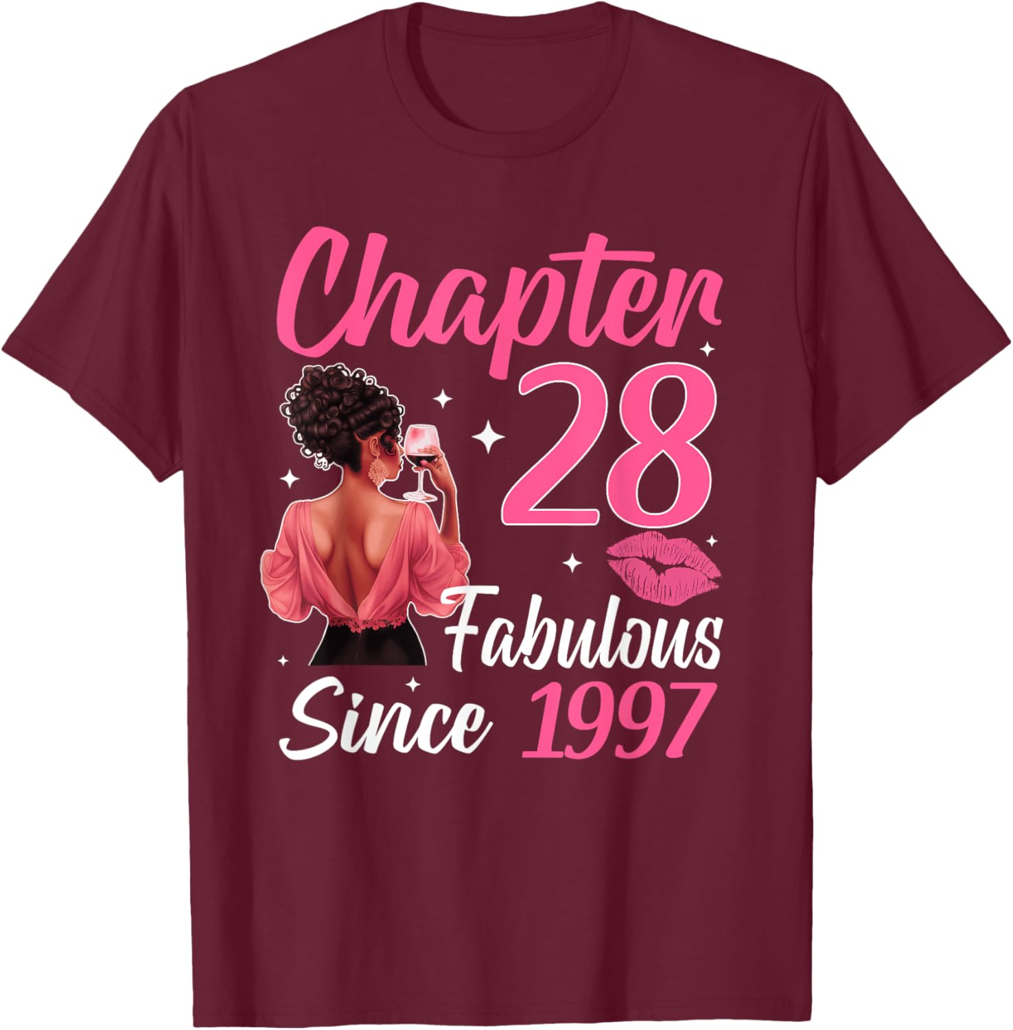 Fabulous Since 1997 28th Birthday T-Shirt for Black Women Celebrate in Style - 7