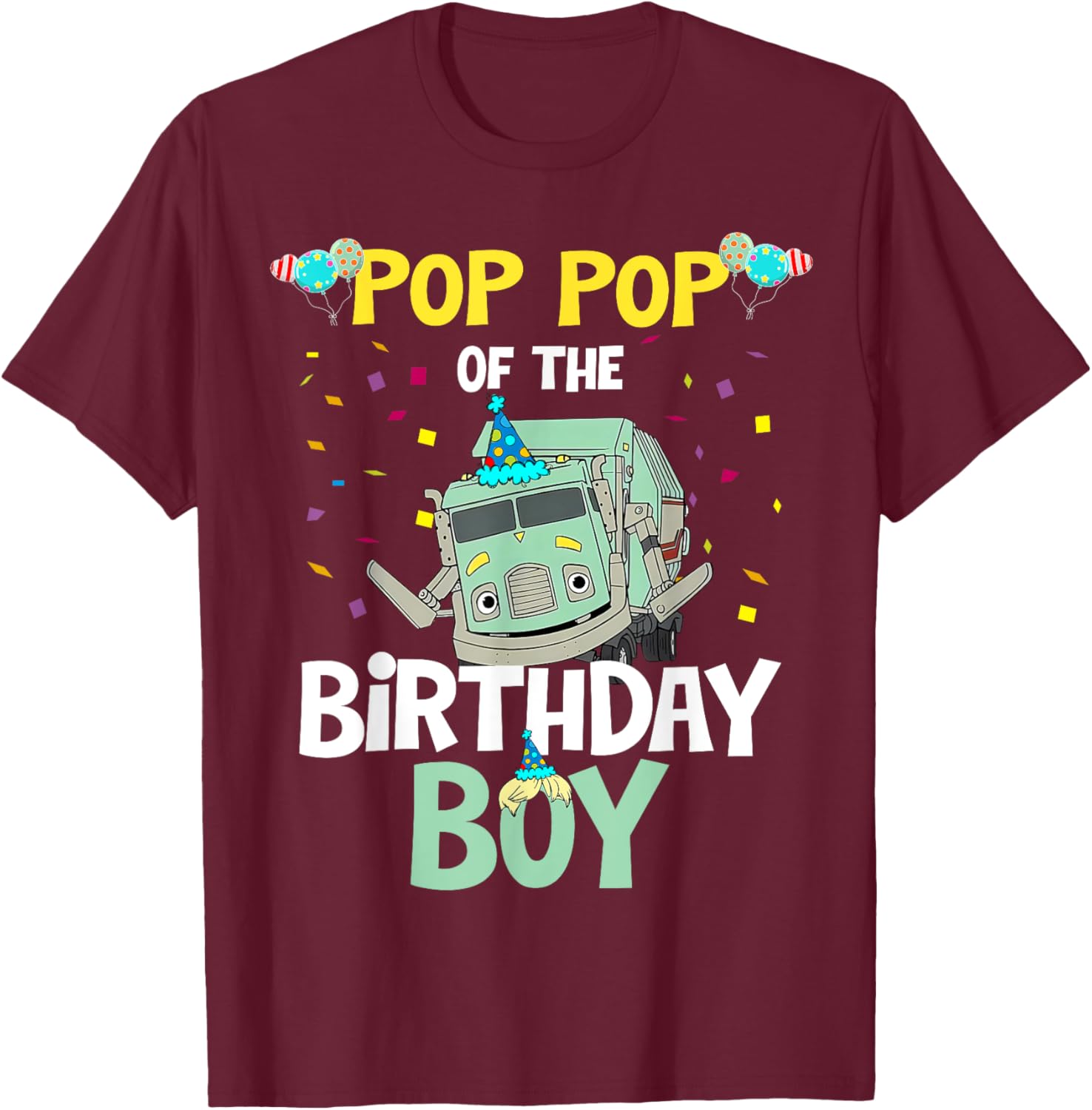 Funny Birthday Boy Garbage Truck Recycling T-Shirt for Kids - 15