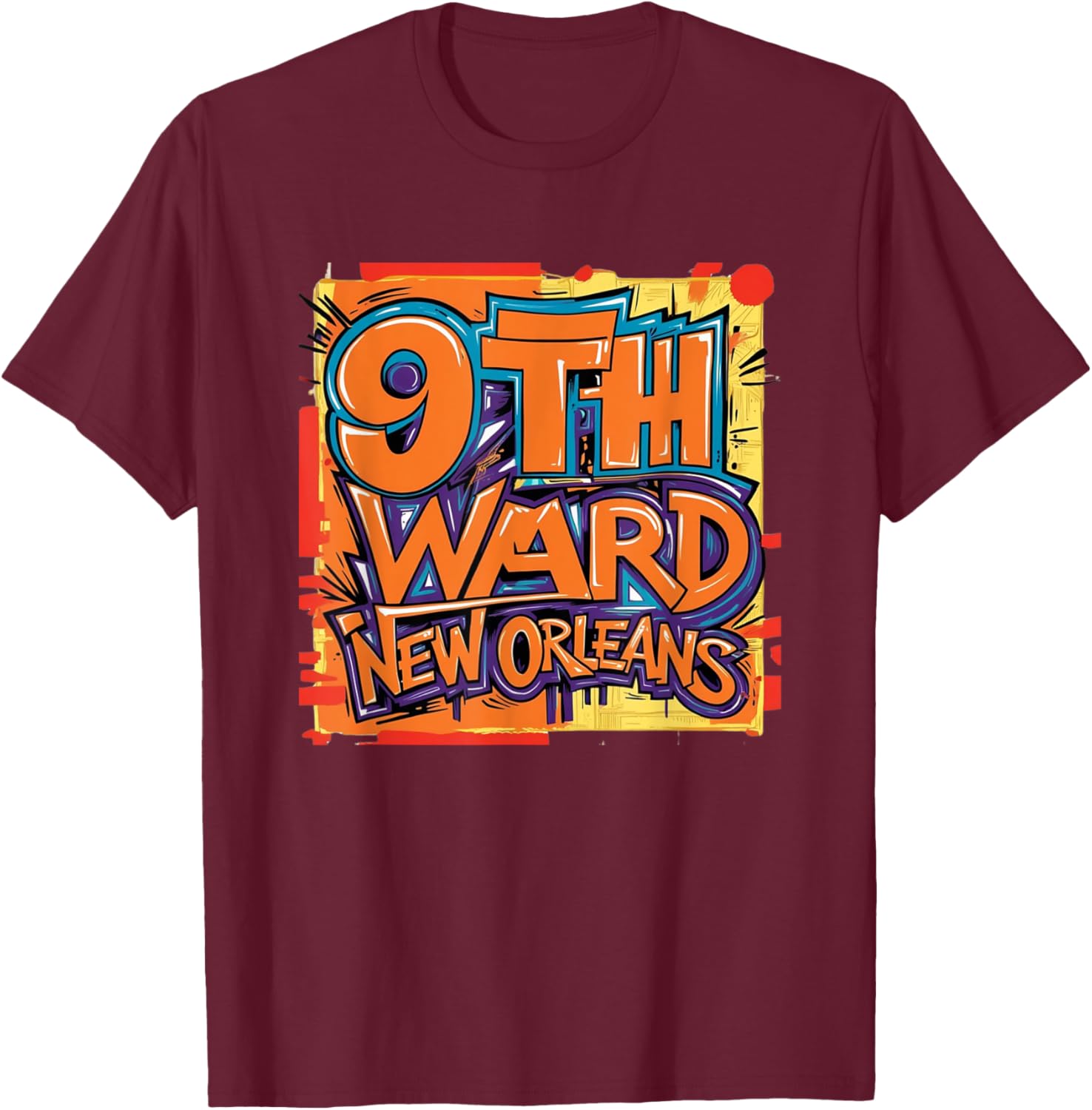 9th Ward Graffiti Art T-Shirt New Orleans Unique Style Clothing - 26