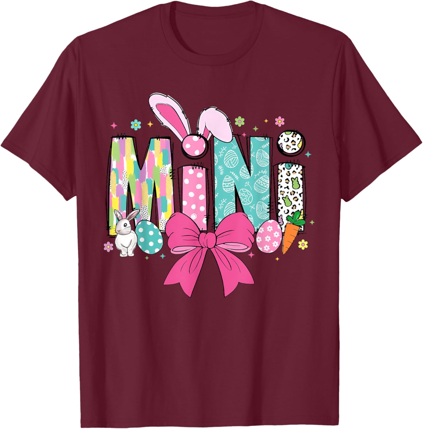 Adorable Mama Bunny Easter T-Shirt for Matching Family Celebrations - 15