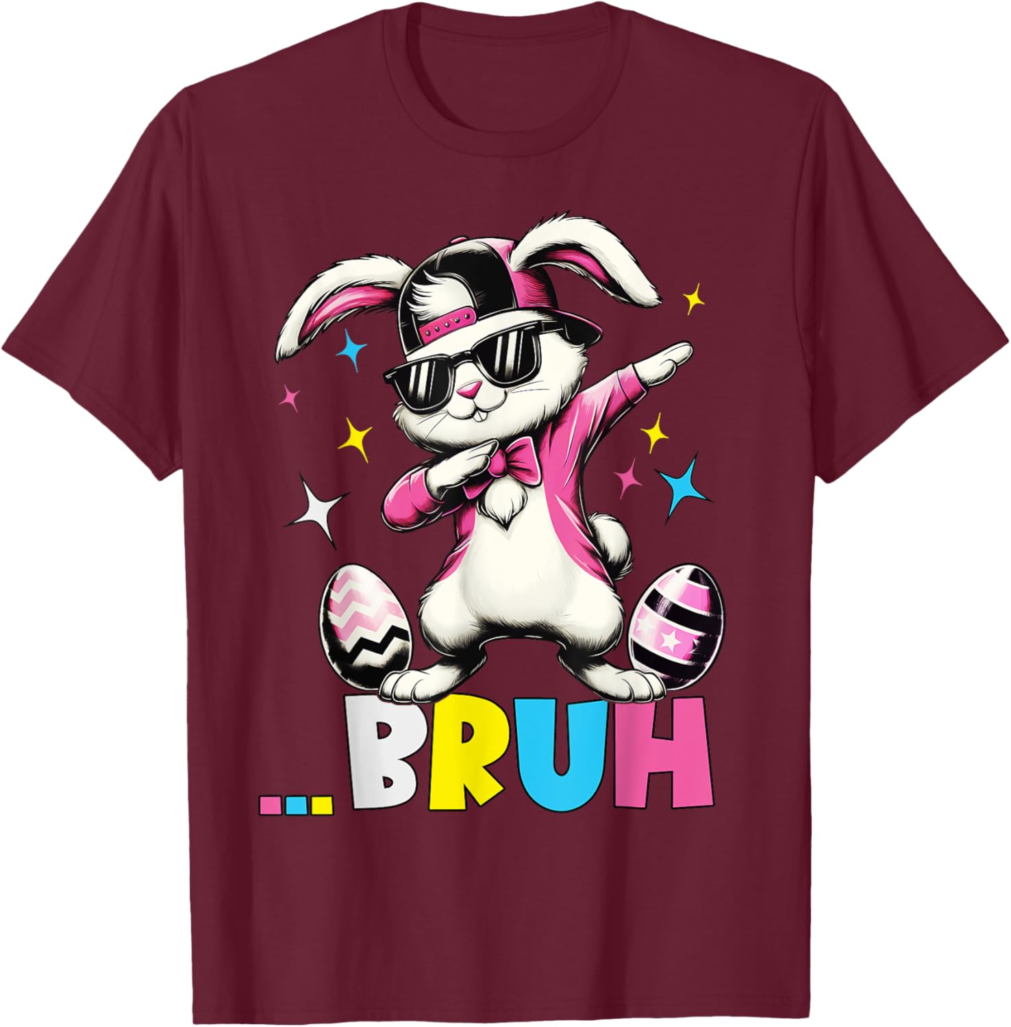Cool Dabbing Bunny Sunglasses Easter T-Shirt for Kids and Teens - 22