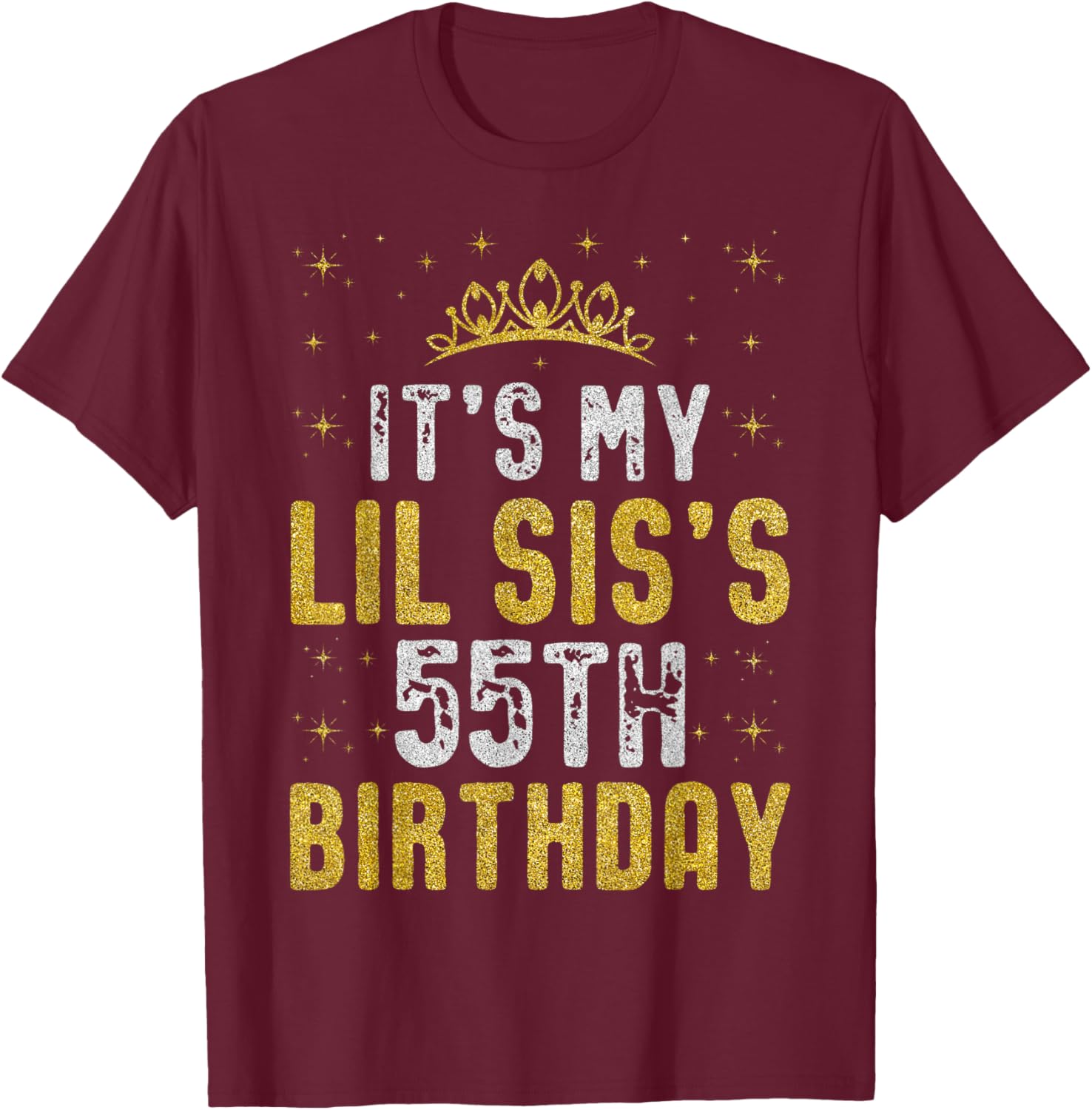 Happy 55th Birthday Lil Sis T-Shirt 1970 Vintage Birthday Gift - 1