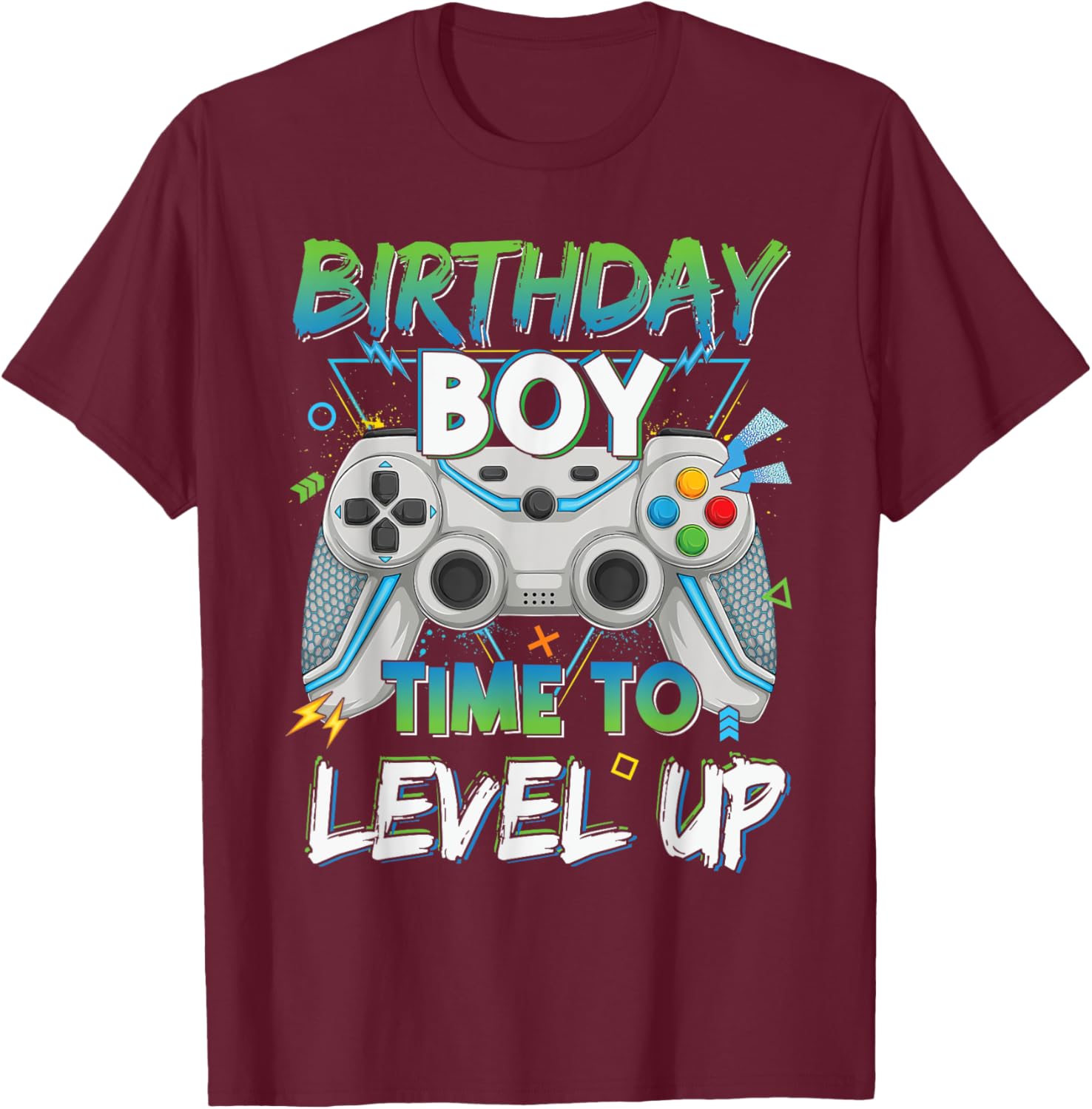 Level Up Gaming Birthday Boy T-Shirt for Young Gamer Boys - 2