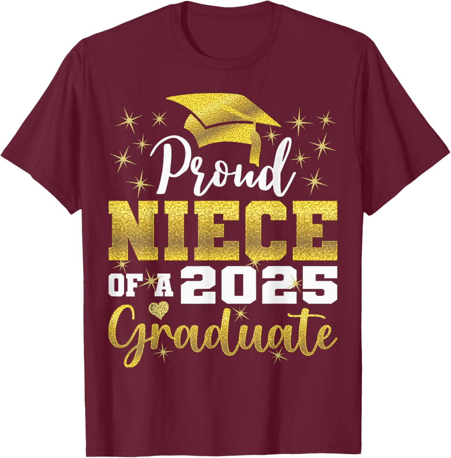 Super Proud Niece of Graduate 2025 Senior Graduation Family T-Shirt - 5