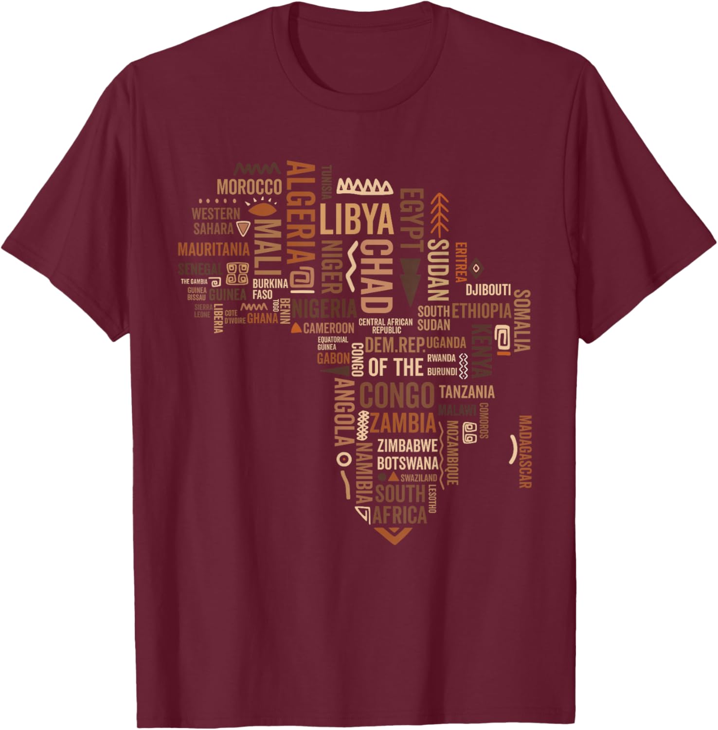 Africa Map Black History Pride T-Shirt for African American Culture - 12