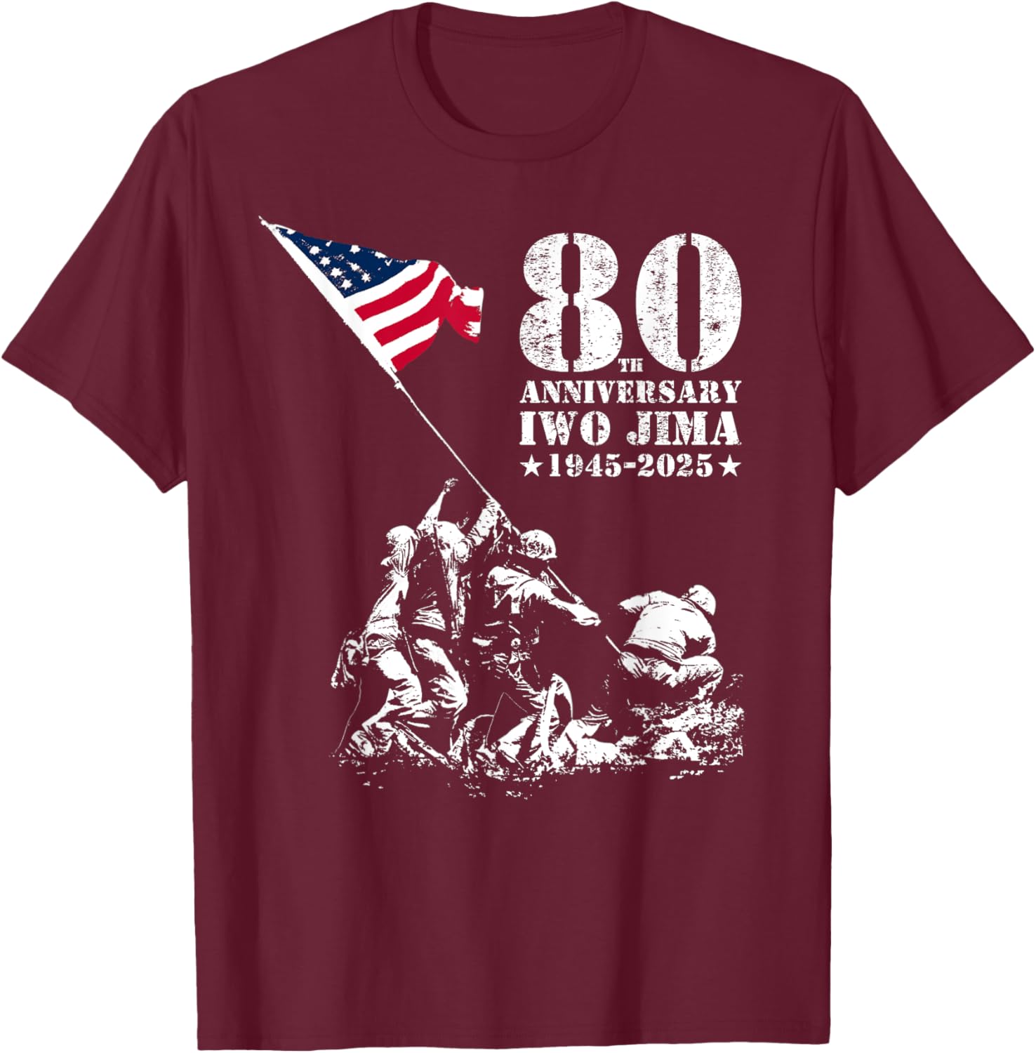 80th Anniversary Iwo Jima WWII Veterans T-Shirt for Honor and Remembrance - 24