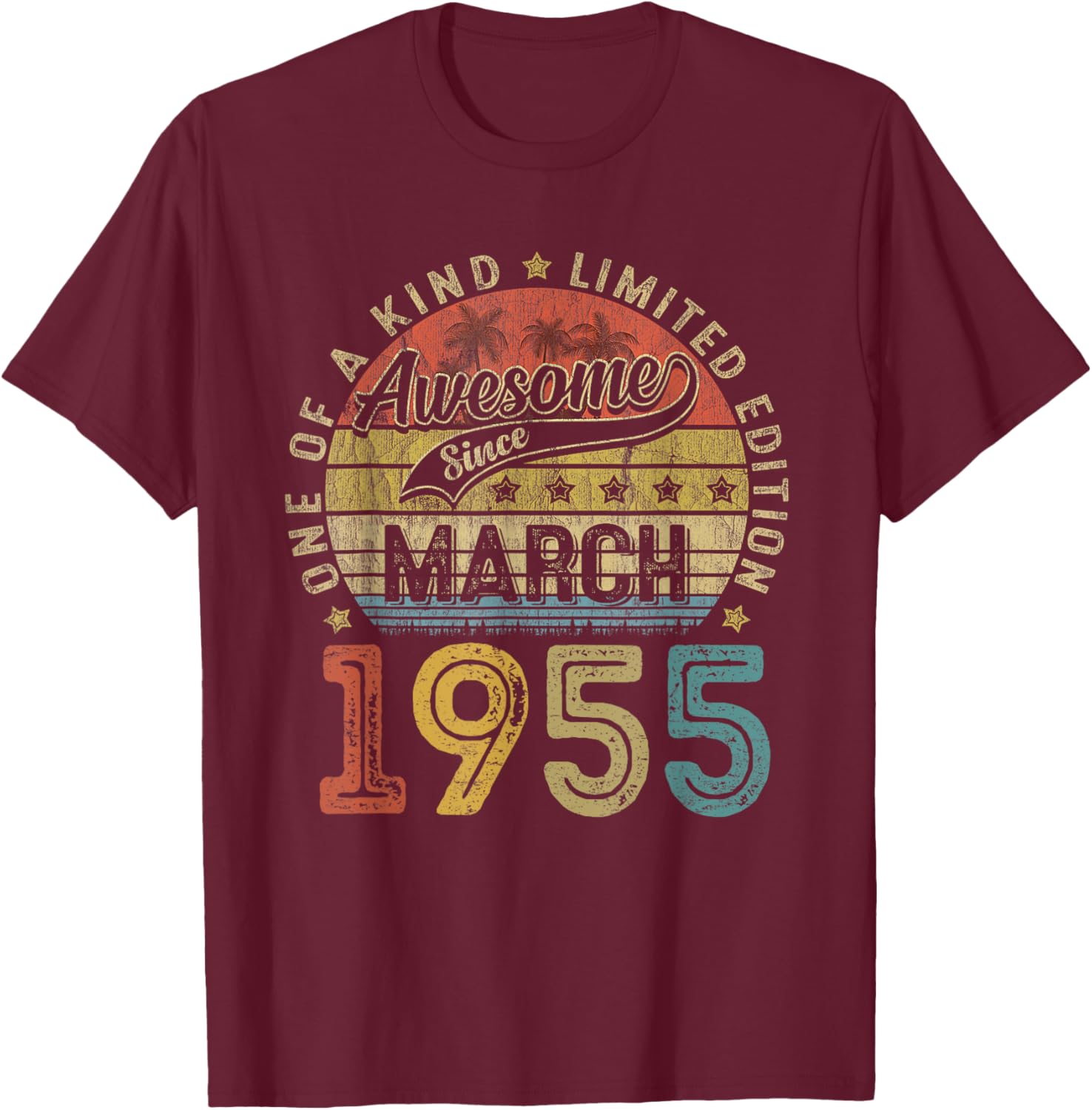Funny 70th Birthday T-Shirt Vintage Retro March 1955 Gift for Him/Her - 11