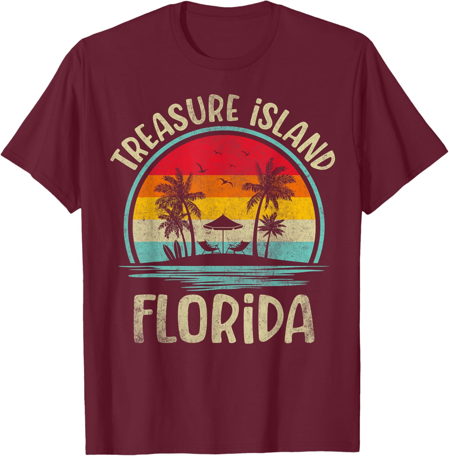 Treasure Island Florida Family Vacation Palm Tree T-Shirt for Summer Fun - 9