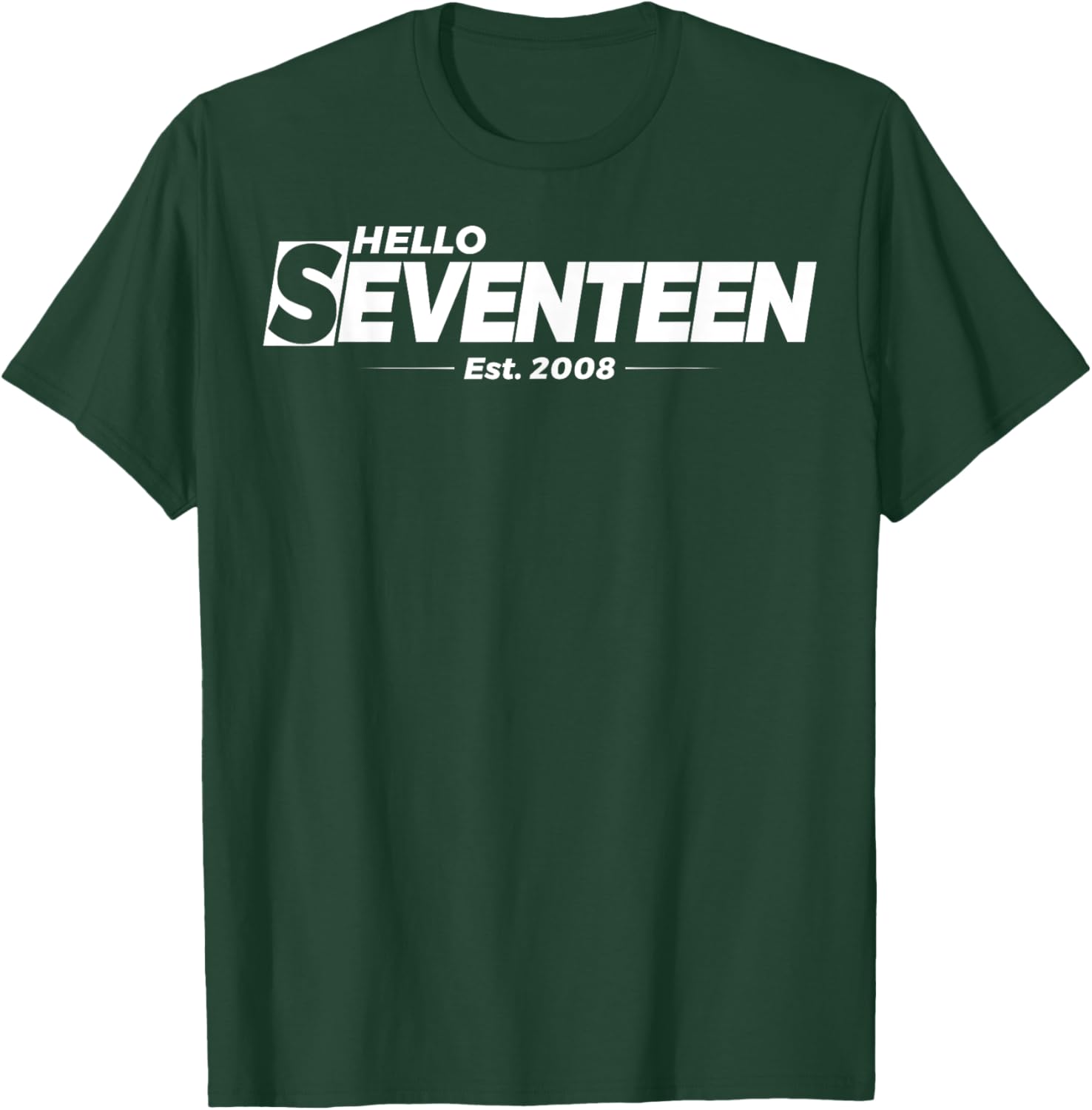 Hello Seventeen Birthday T-Shirt for 17th Birthday Celebration Gifts - 24