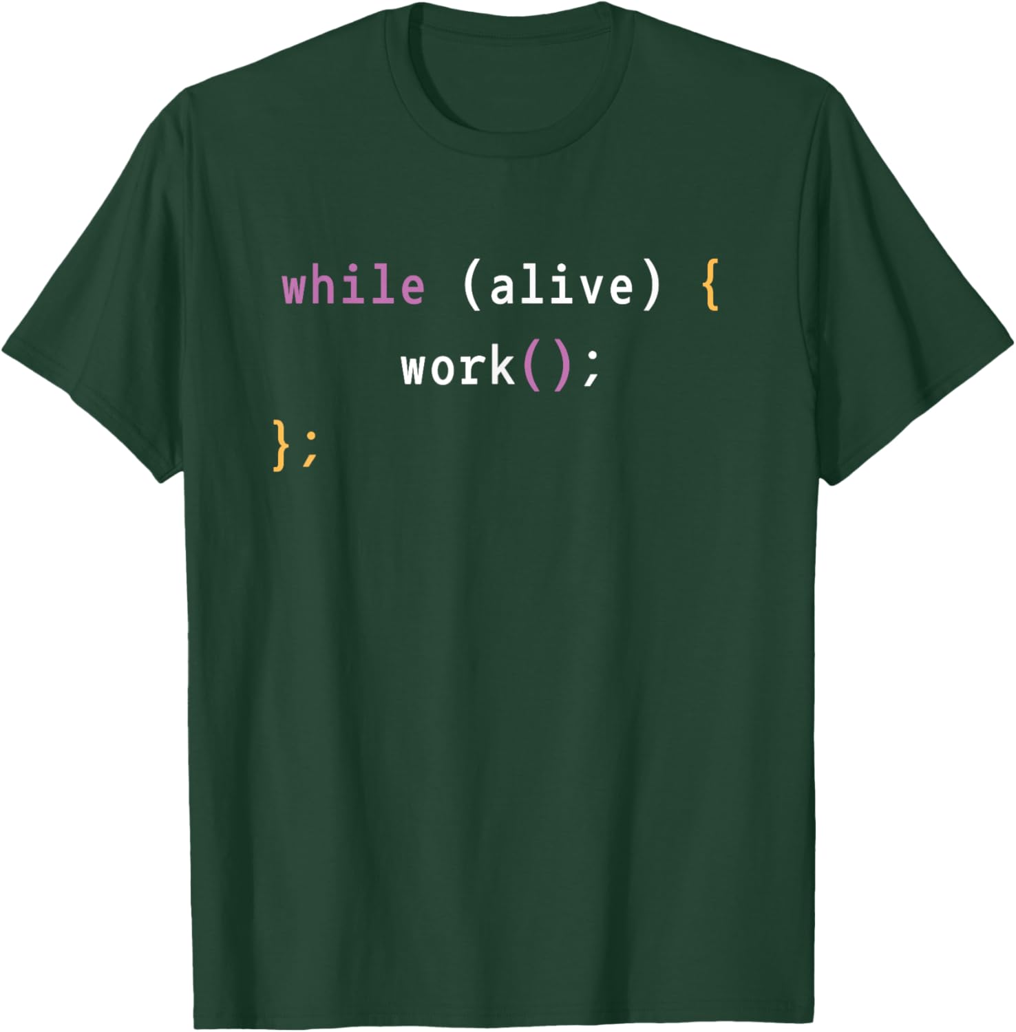 Work While Alive Motivational T-Shirt for Programmers and Coders - 5