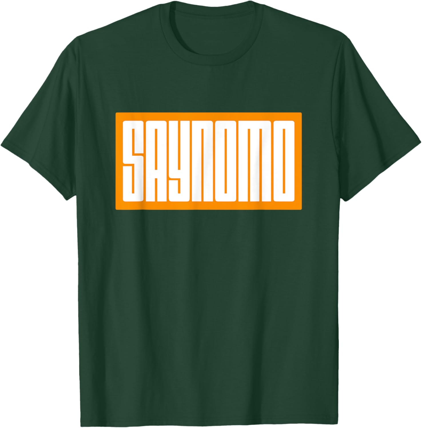 Trendy Orange SAYNOMO Graphic T-Shirt for Casual Fashion Lovers - 16