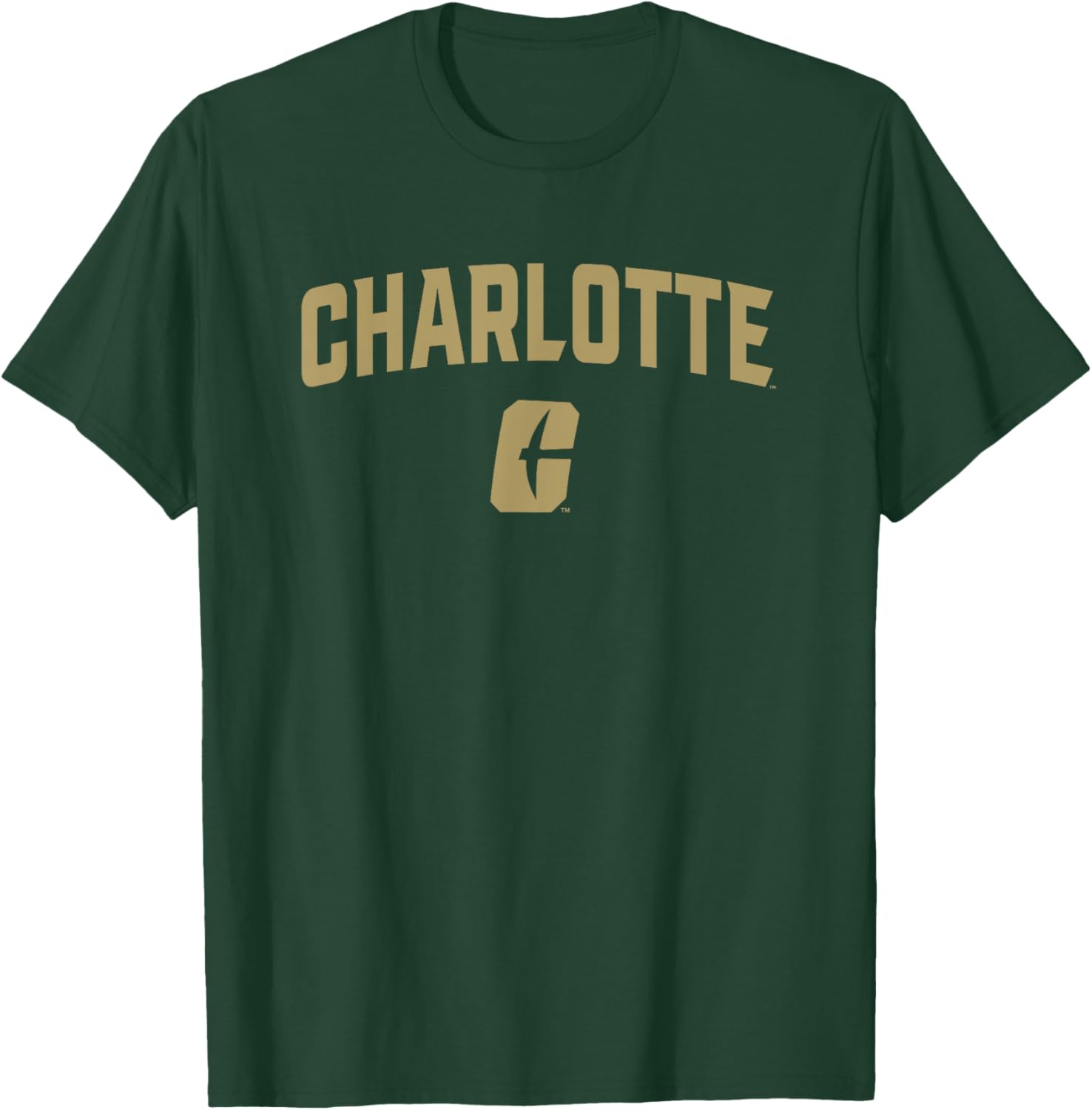 UNC Charlotte 49ers One Color Arch Logo T-Shirt for Fans and Athletes - 1