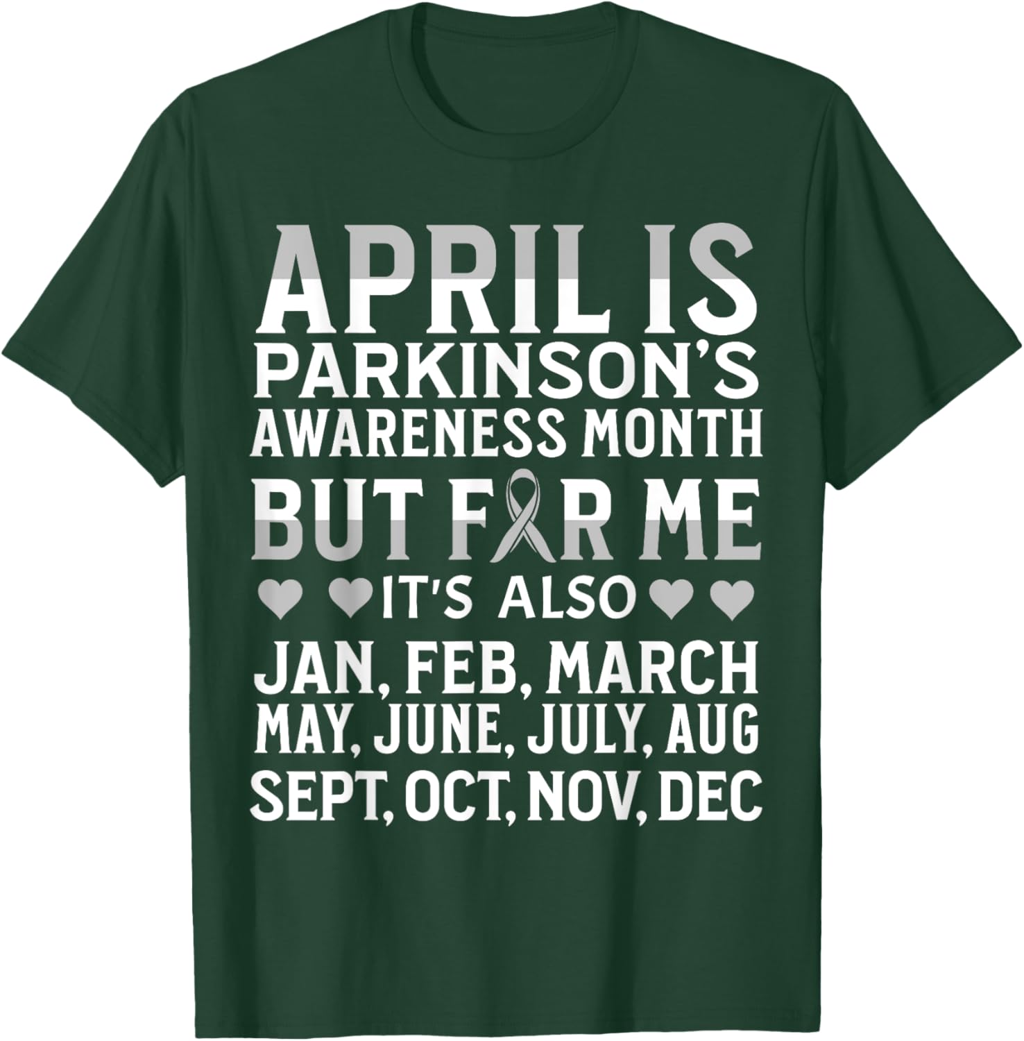 Support Parkinson's Awareness with Our April T-Shirt for Everyone - 27