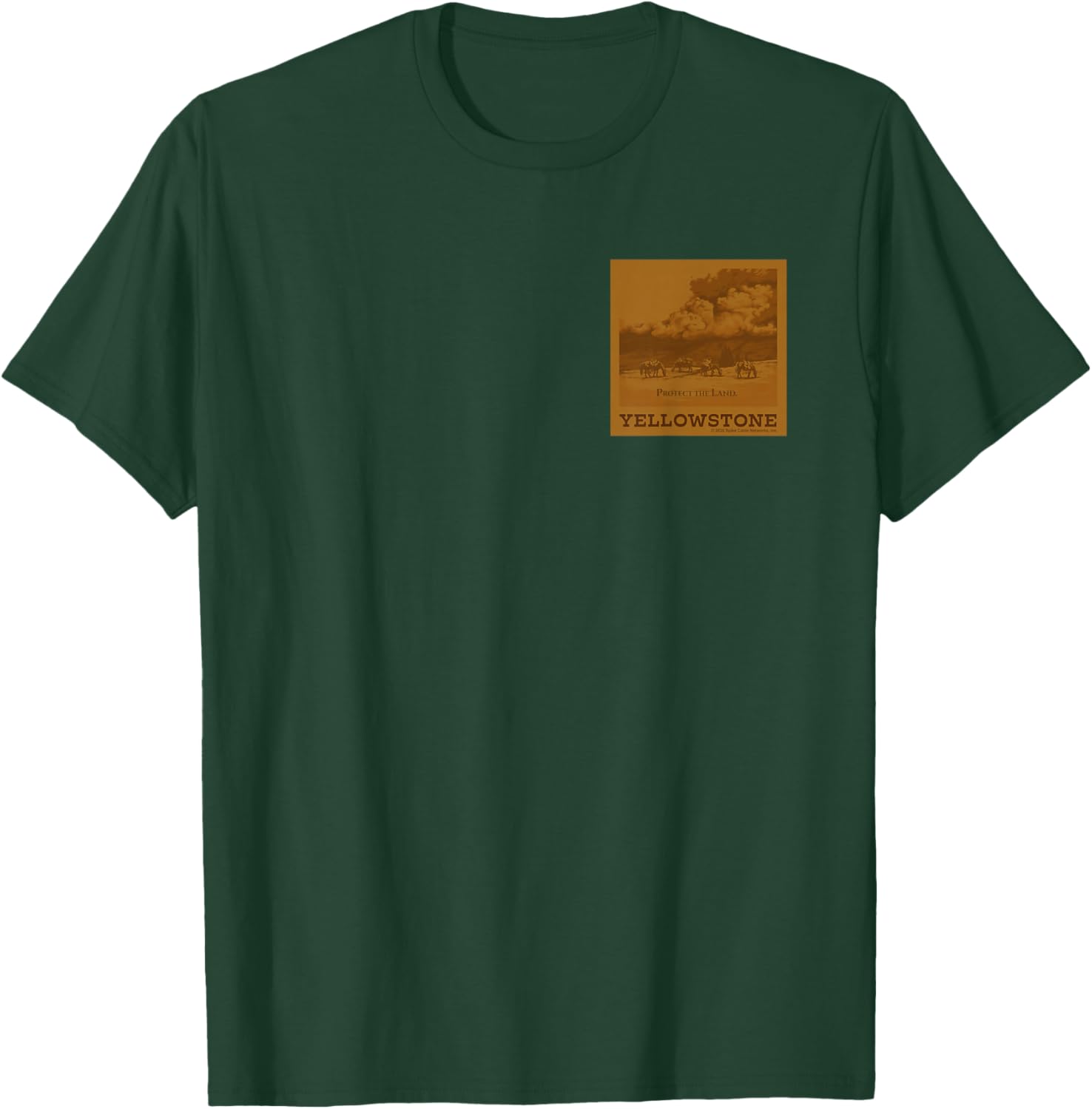 Yellowstone Dutton Ranch Buffalo Faux Chest Patch T-Shirt for Fans - 12