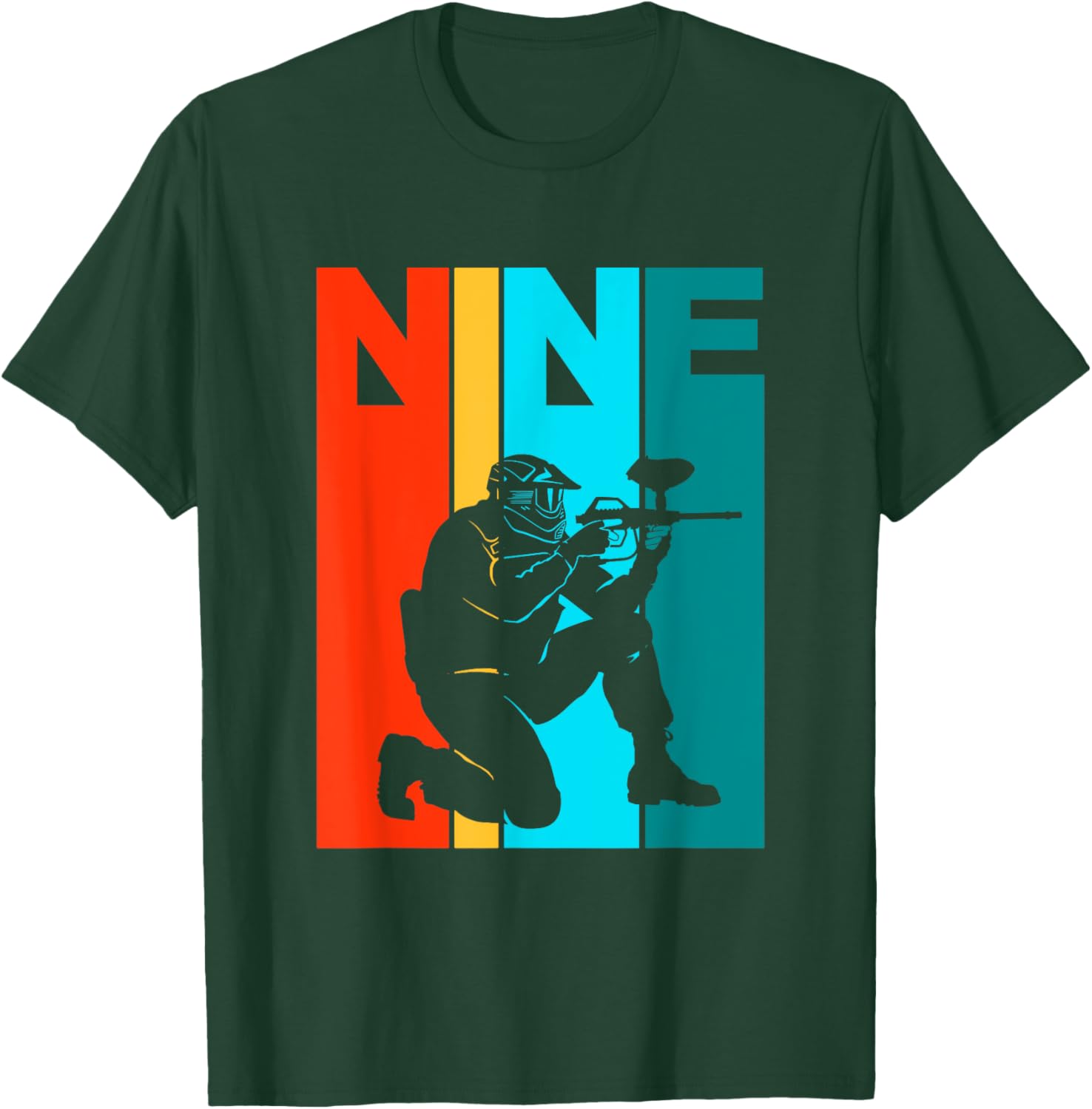 Cool 9th Birthday Paintball T-Shirt for Boys Fun Birthday Gift - 10