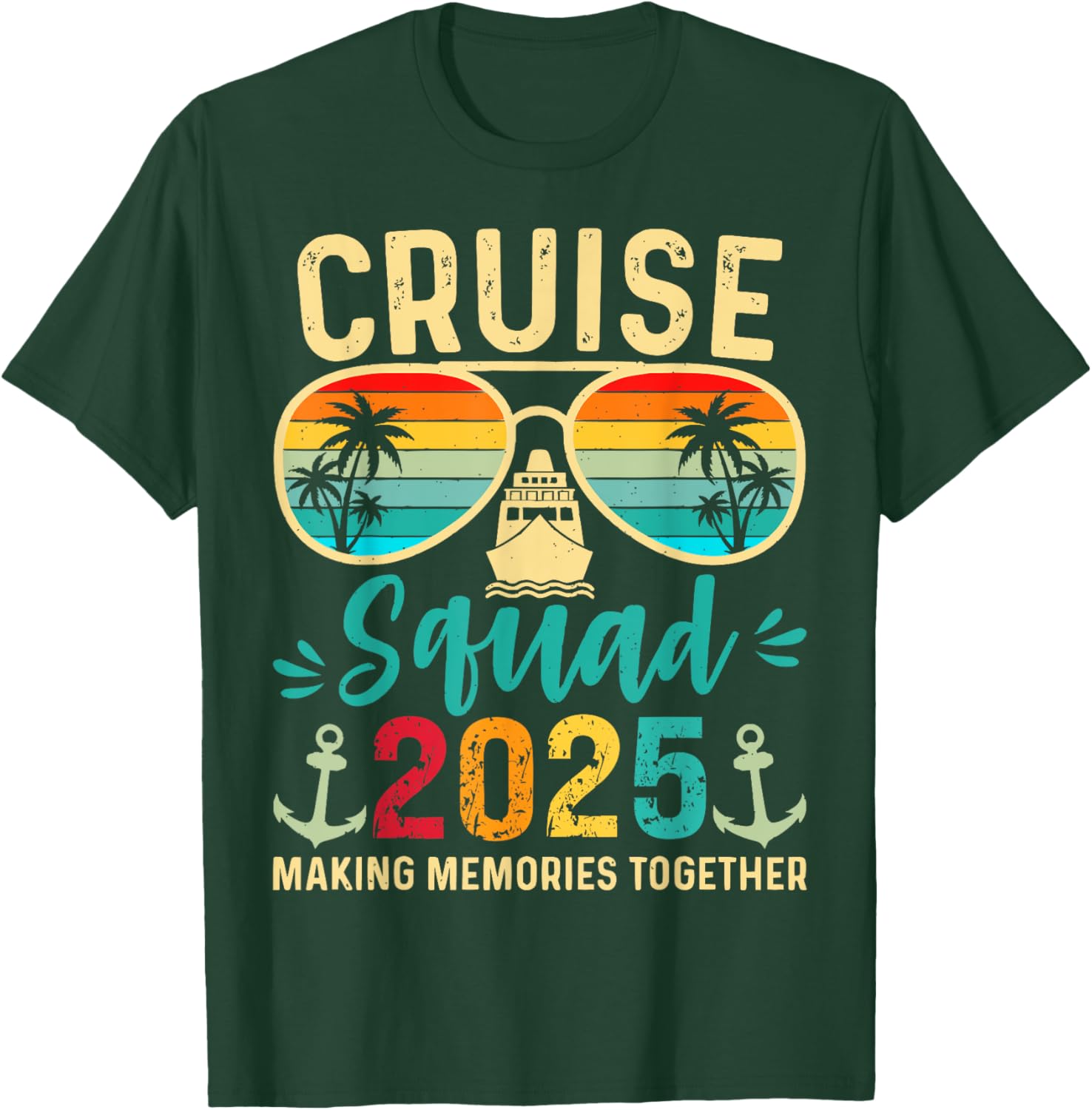 Cruise Squad 2025 Birthday Party Matching T-Shirt for Fun Vacations - 2