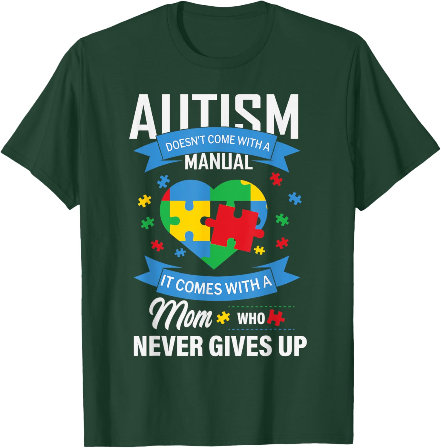 Autism Awareness T-Shirt for Moms - No Manual Needed Design - 21