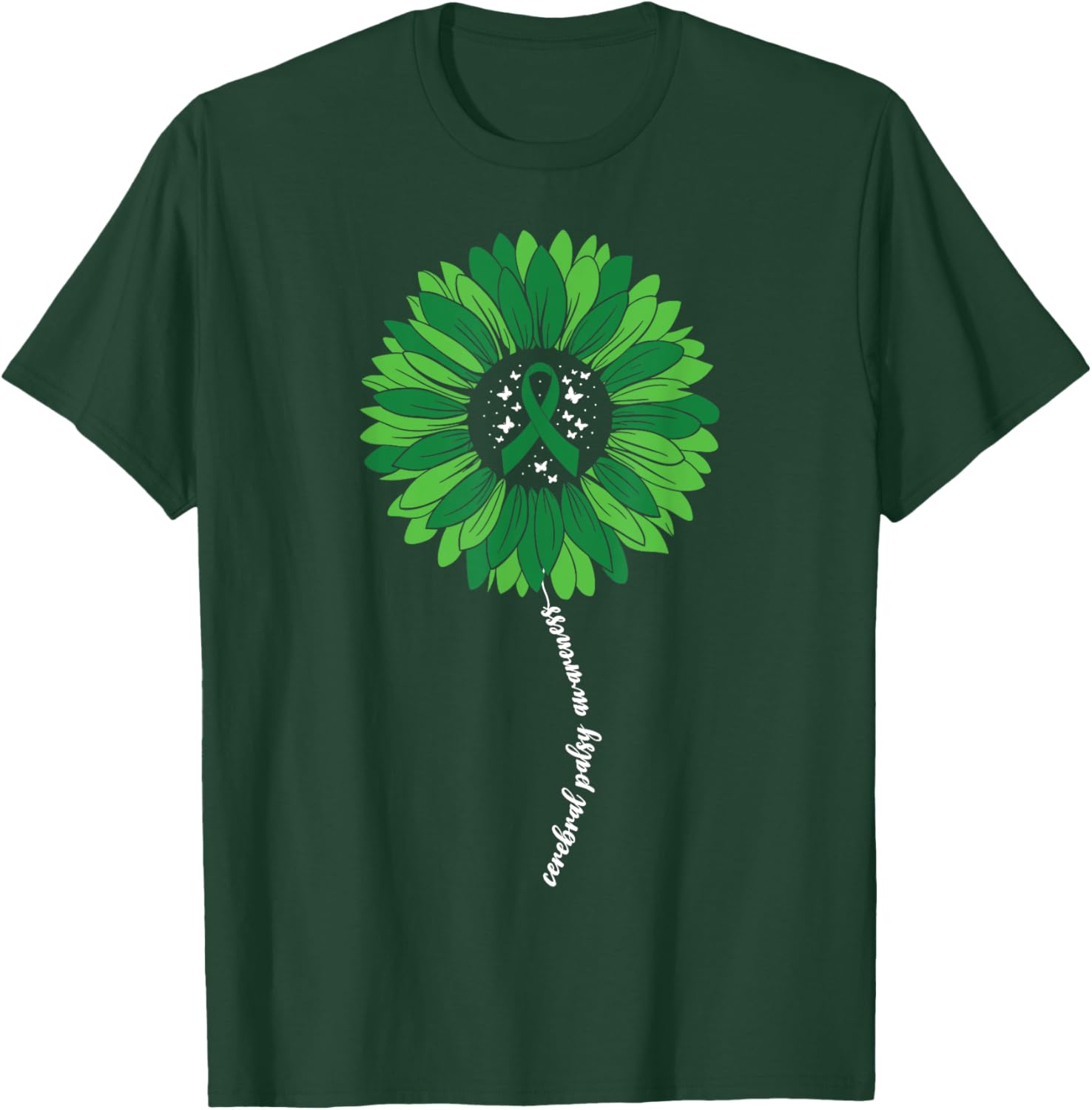 Sunflower Warrior T-Shirt for Women - Cerebral Palsy Awareness Apparel - 9