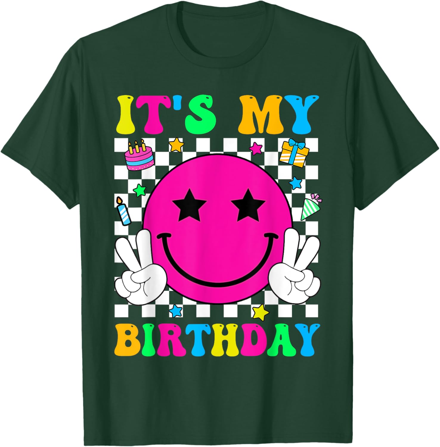 Groovy It's My Birthday T-Shirt for Men, Women, Teens, and Kids - 5