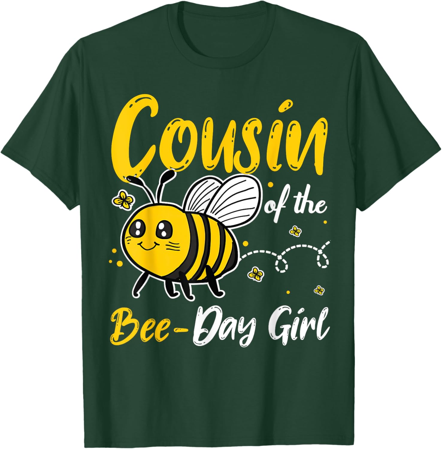 Cousin of the Bee Day Girl Birthday Squad Matching T-Shirt for Kids - 6