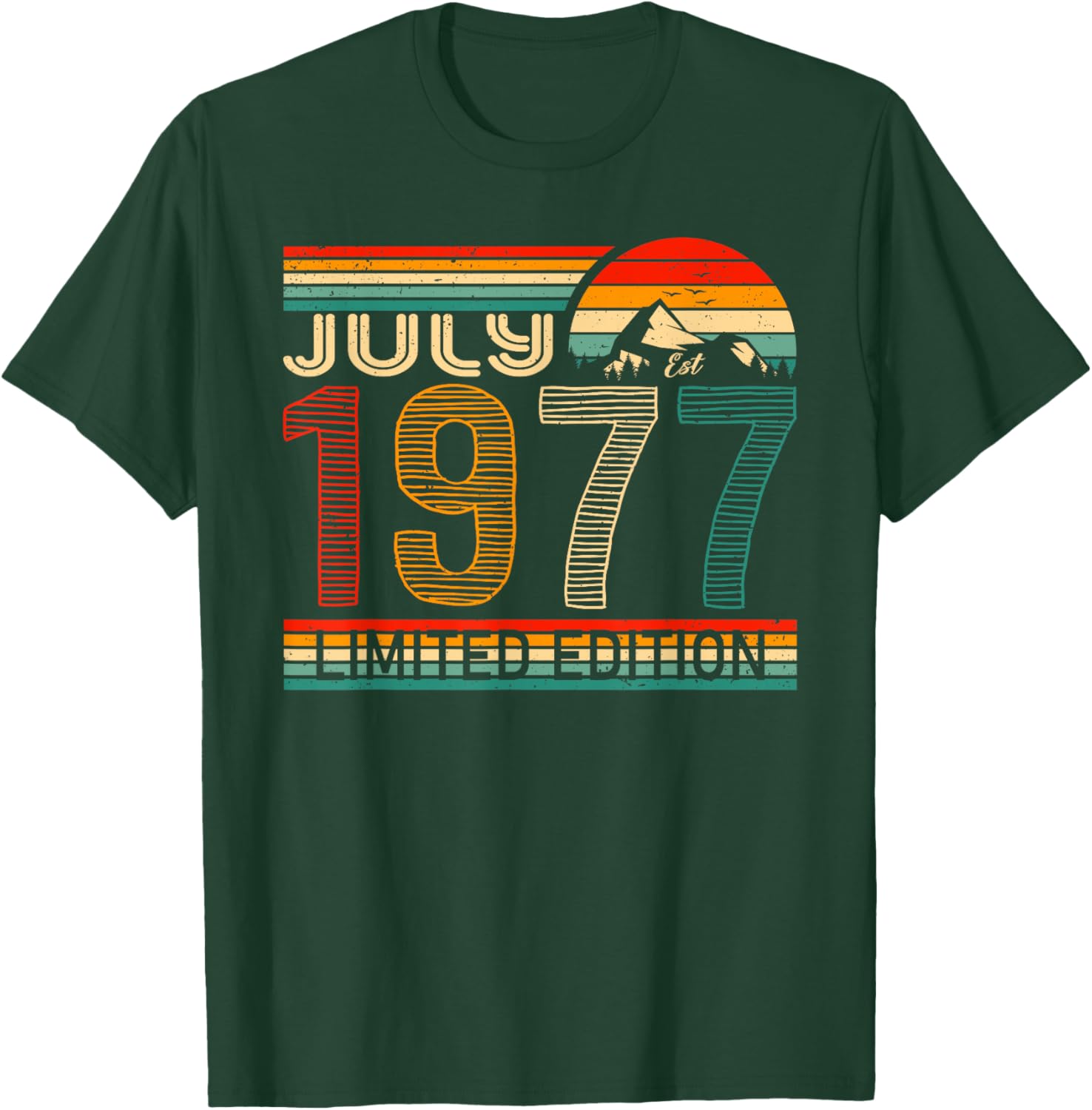 Classic July 1977 Vintage Birthday T-Shirt for Nostalgic Celebrations - 4