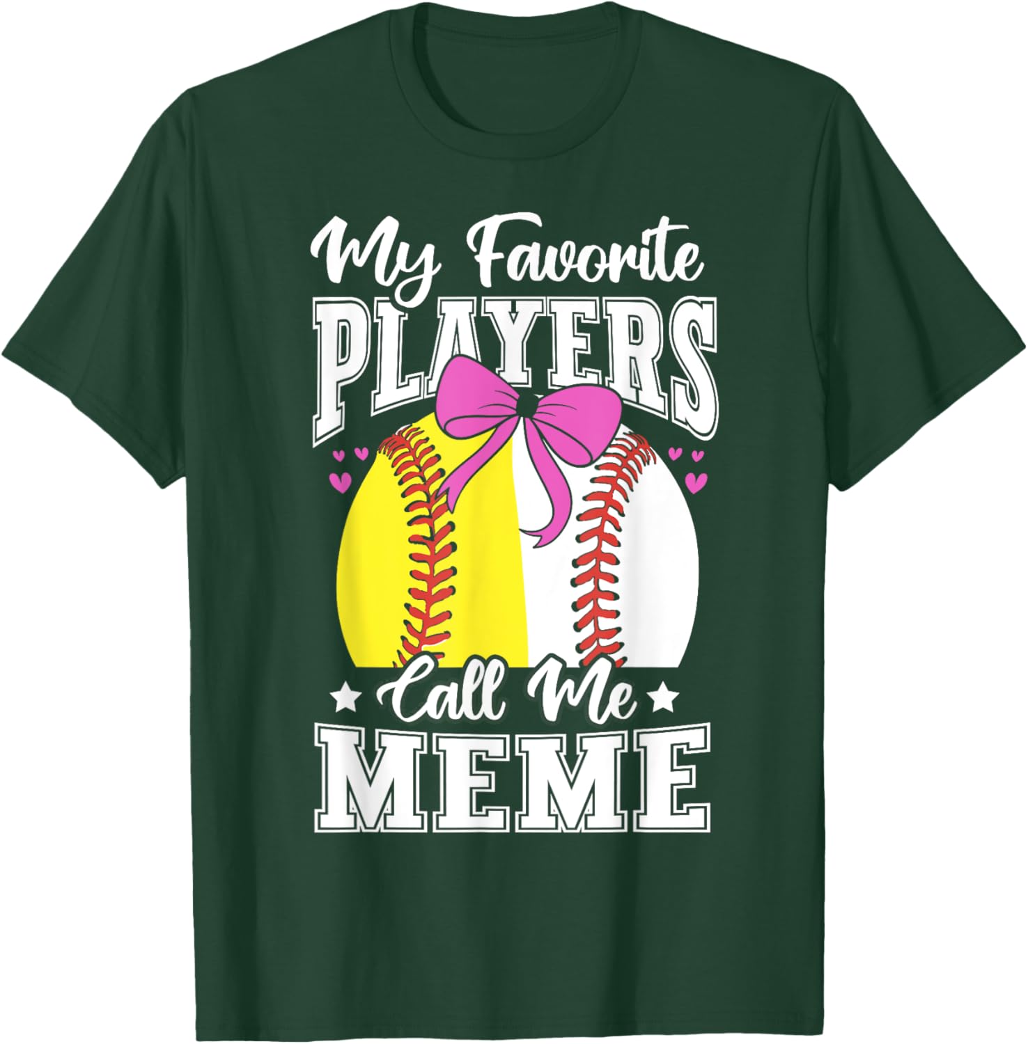 Baseball Grandma's Favorite Softball Players Meme T-Shirt for Fans - 14