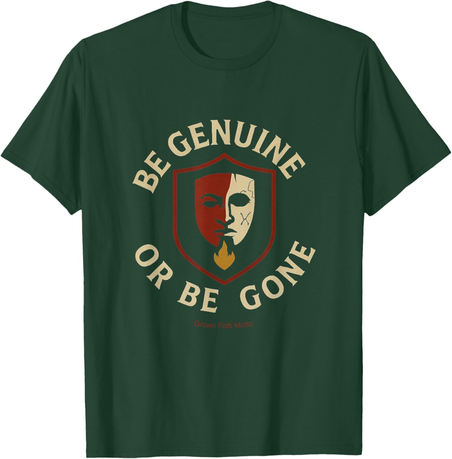 Be Genuine or Be Gone Motivational T-Shirt for Inspiring Style - 1