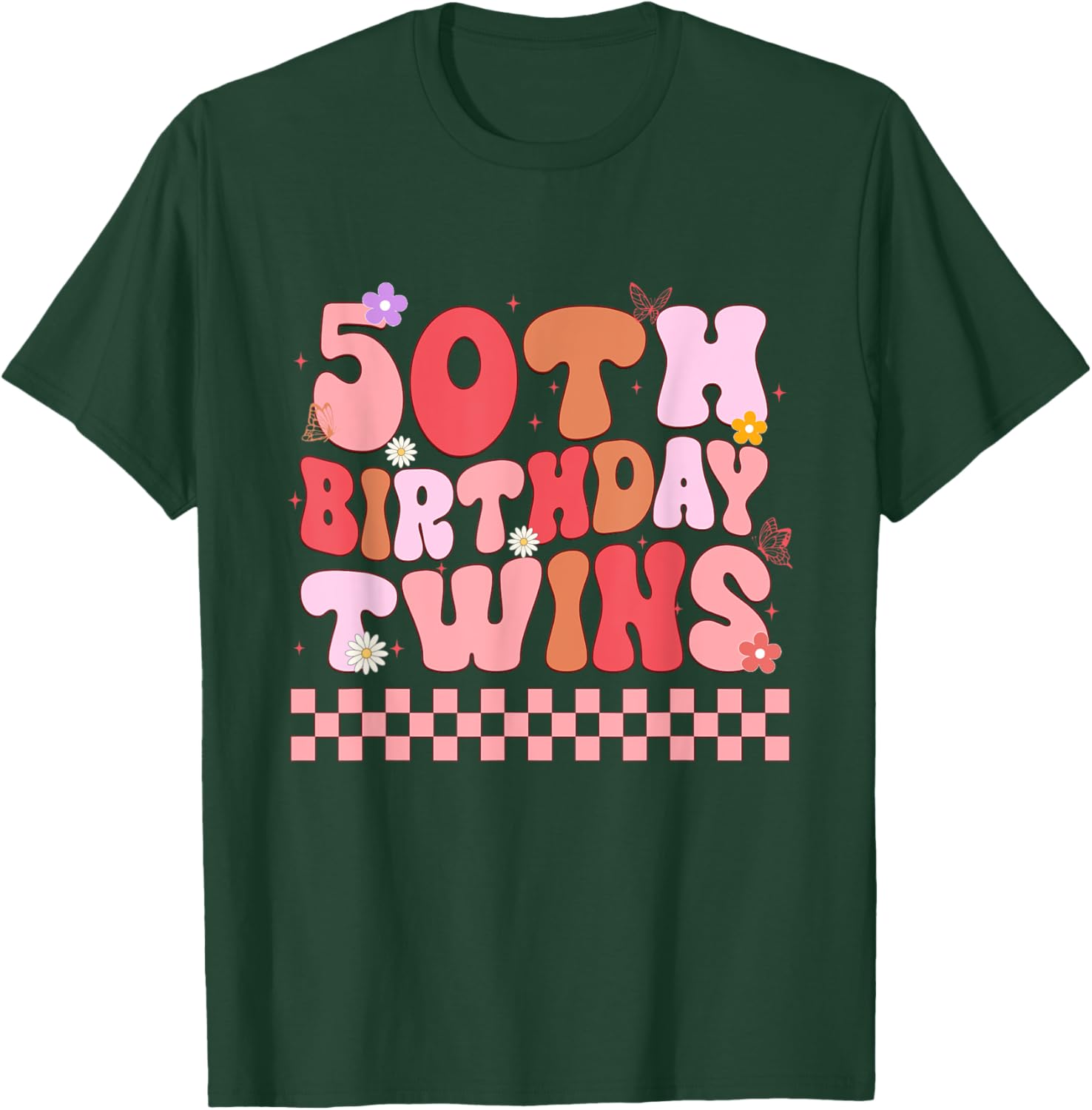 Matching 50th Birthday Twins T-Shirt for Siblings Celebrating Together - 10