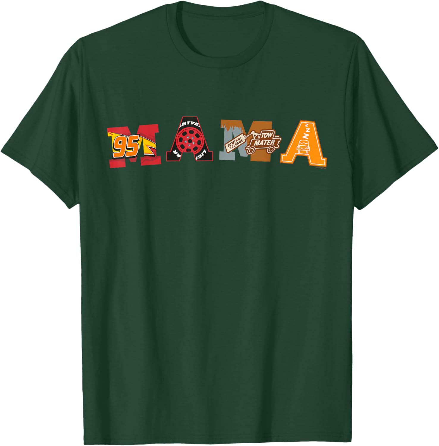 Disney Pixar Cars Mama T-Shirt Perfect for Mother's Day Birthday Gift - 9