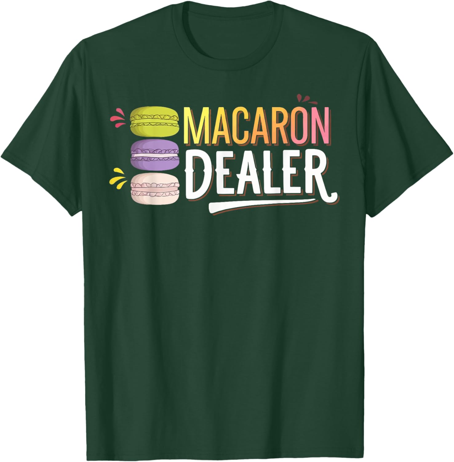 Charming Macaron Dealer T-Shirt for Sweet Treat Lovers and Foodies - 8
