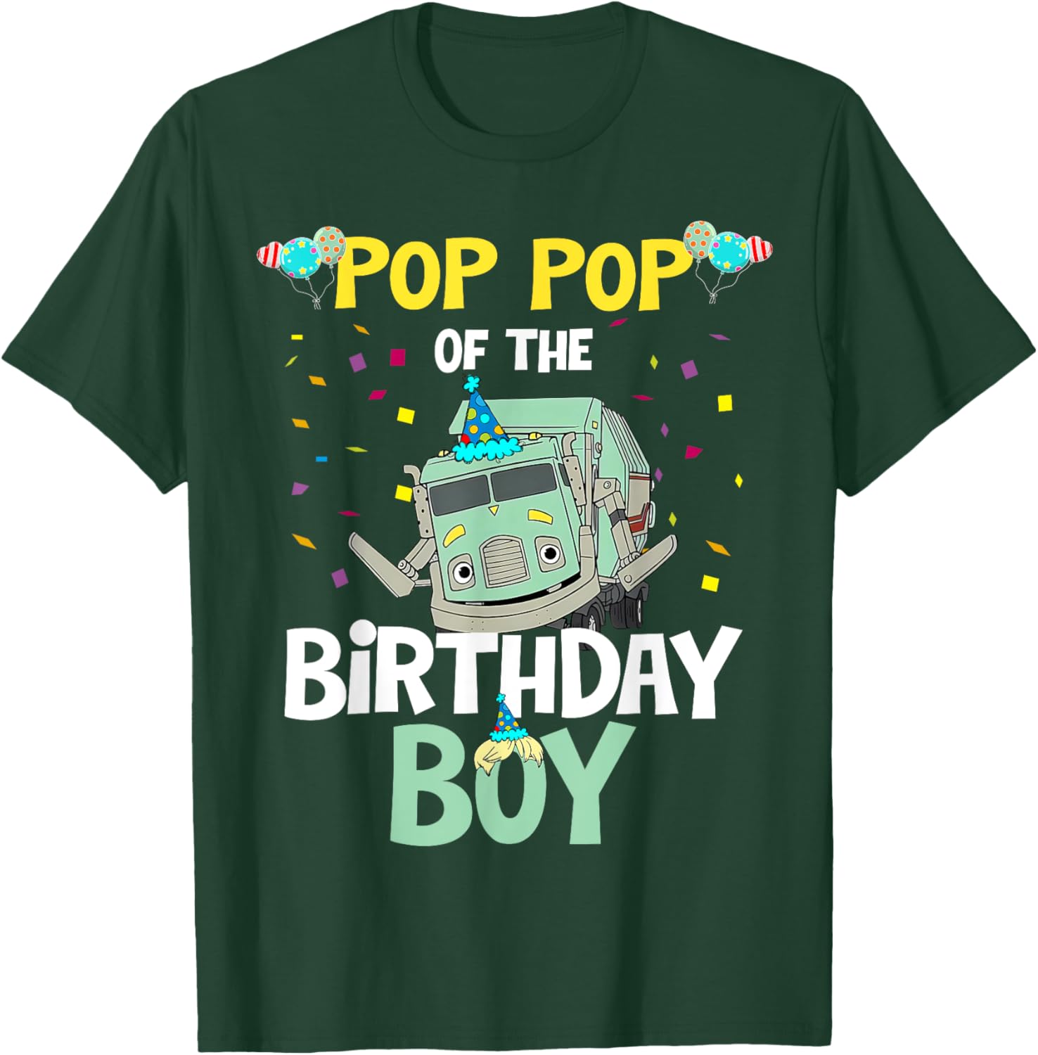 Funny Birthday Boy Garbage Truck Recycling T-Shirt for Kids - 5