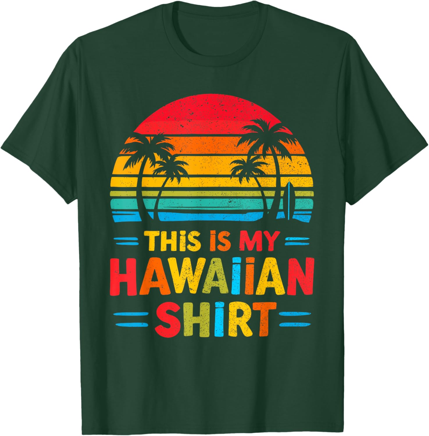 This Is My Hawaiian Shirt Luau Party Costume Fun Hawaii Graphic Tee - 4