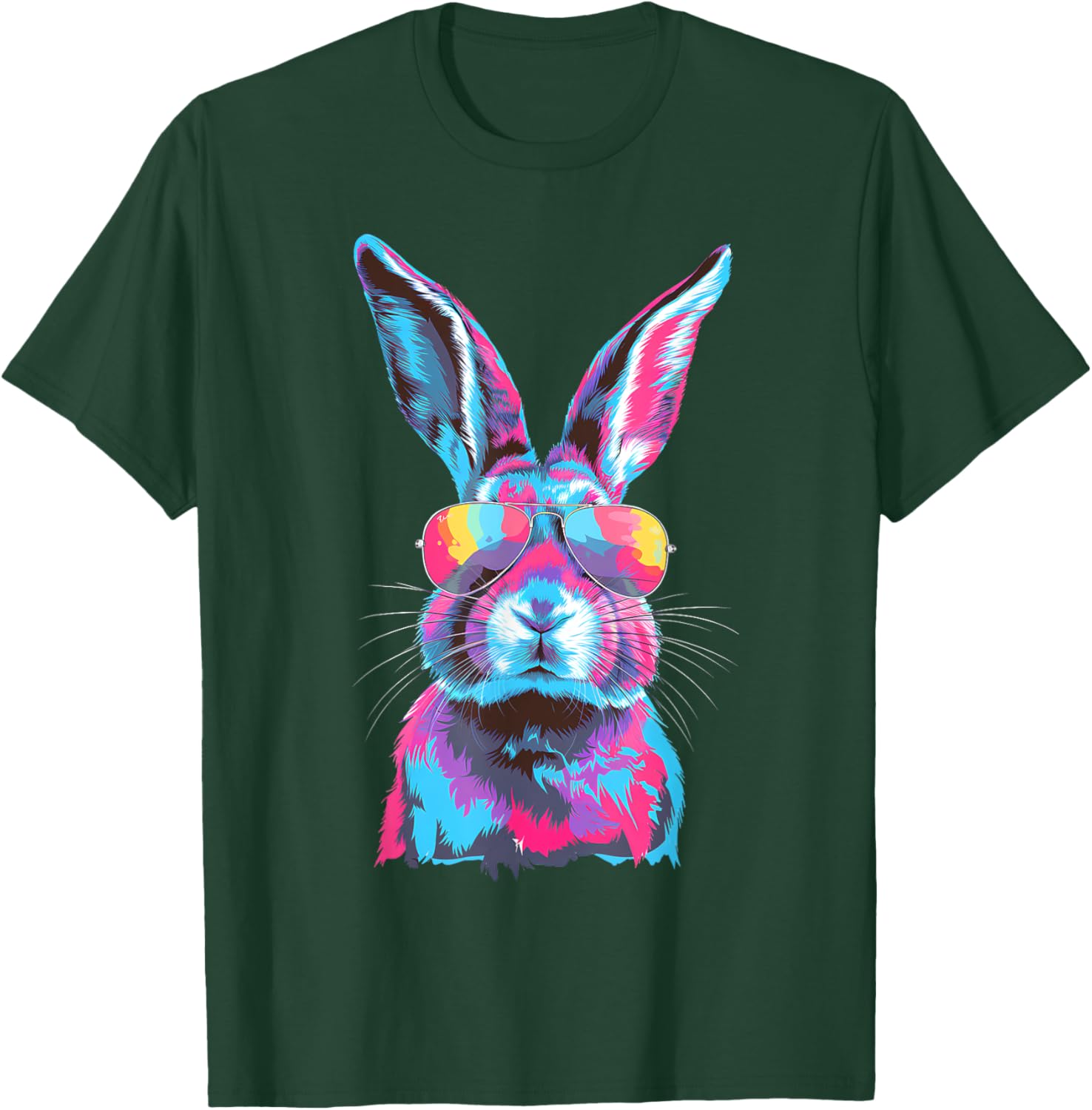 Bunny Face Sunglasses T-Shirt for Easter Fun - Men, Women, Kids - 6