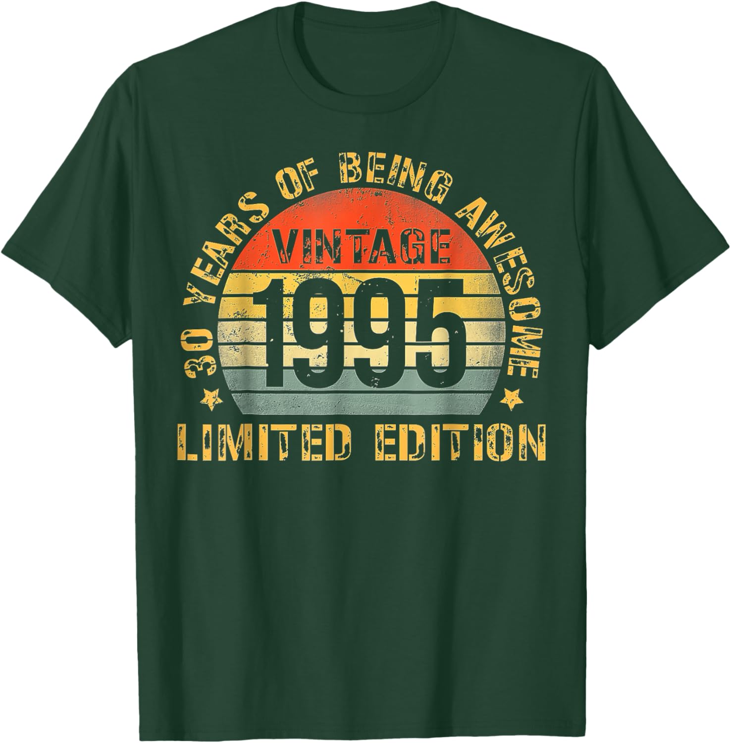 30th Birthday T-Shirt for Men Born in 1995 - Perfect Celebration Gift - 8
