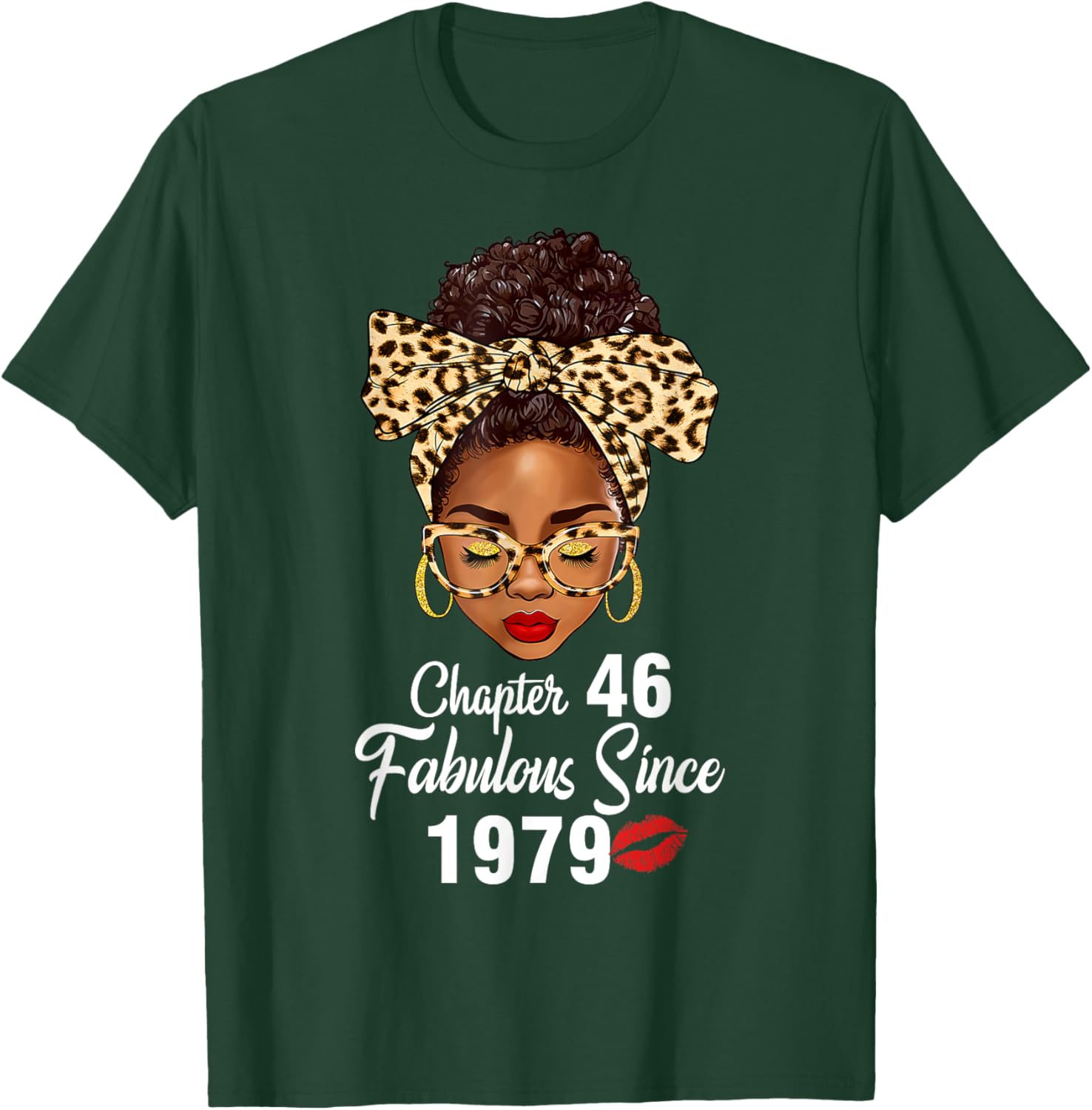 Fabulous Since 1979 46th Birthday Leopard T-Shirt for Women - 3