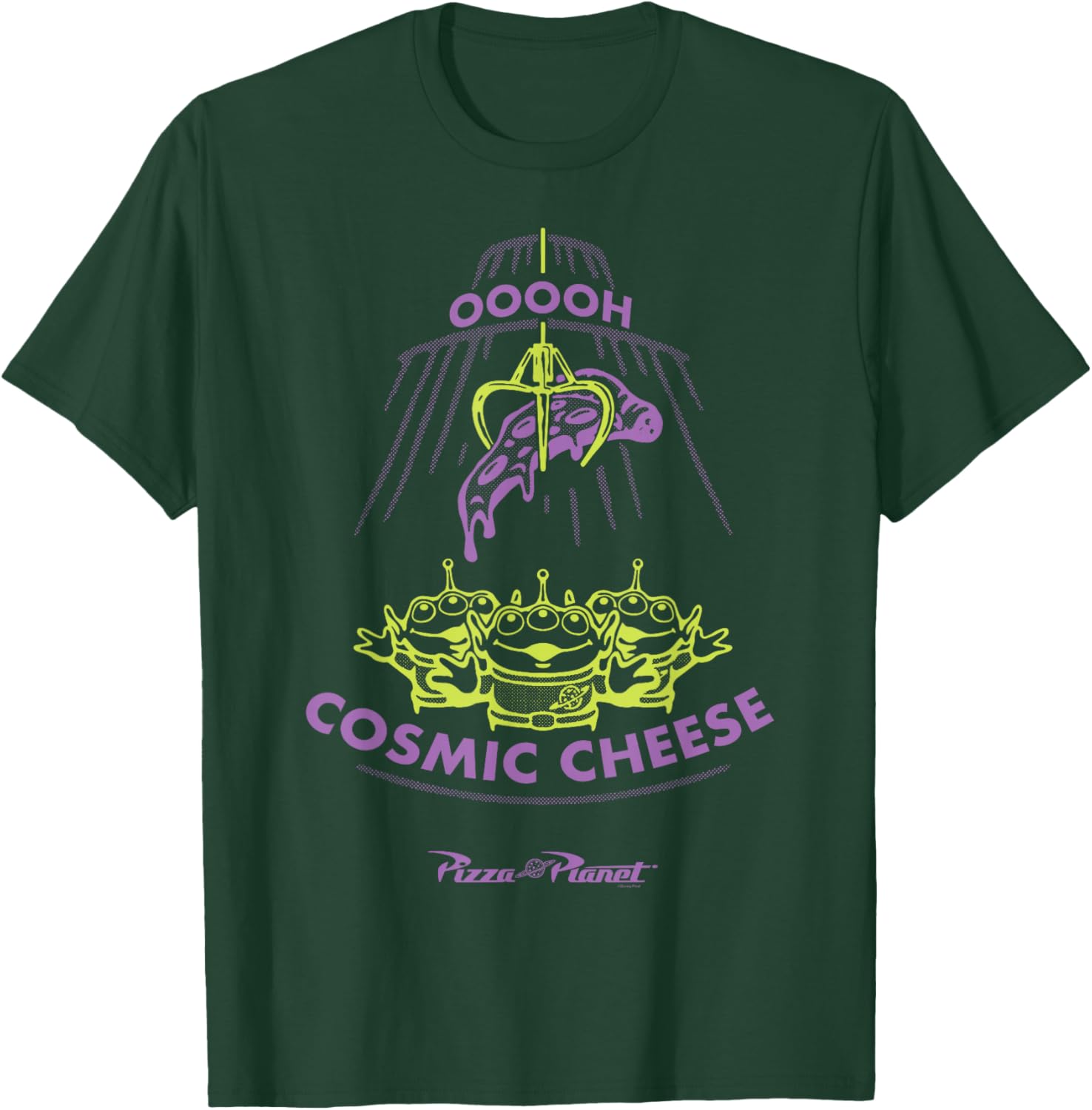 Toy Story Aliens Cosmic Cheese Pizza Planet T-Shirt for Kids and Adults - 3