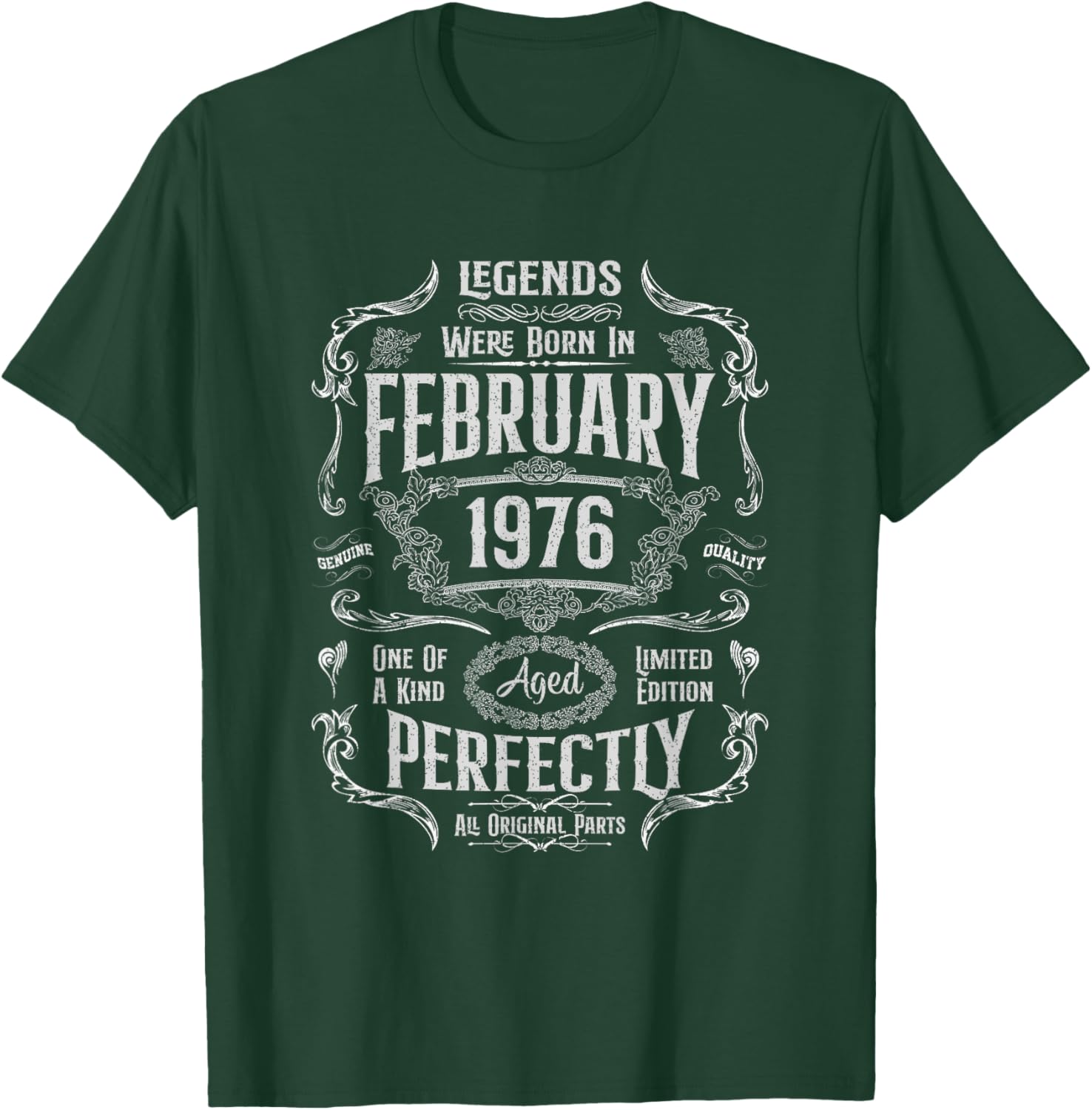Vintage 49th Birthday T-Shirt for Legends Born in February 1976 - 12